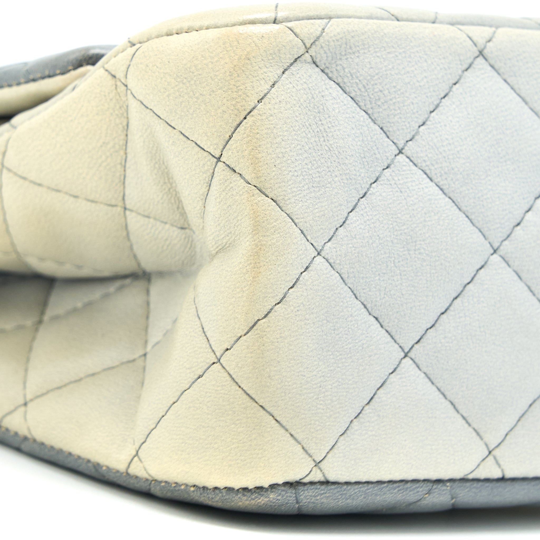 CHANEL 2.55 226 REISSUE FLAP BAG LAMBSKIN OMBRE GREY SHW