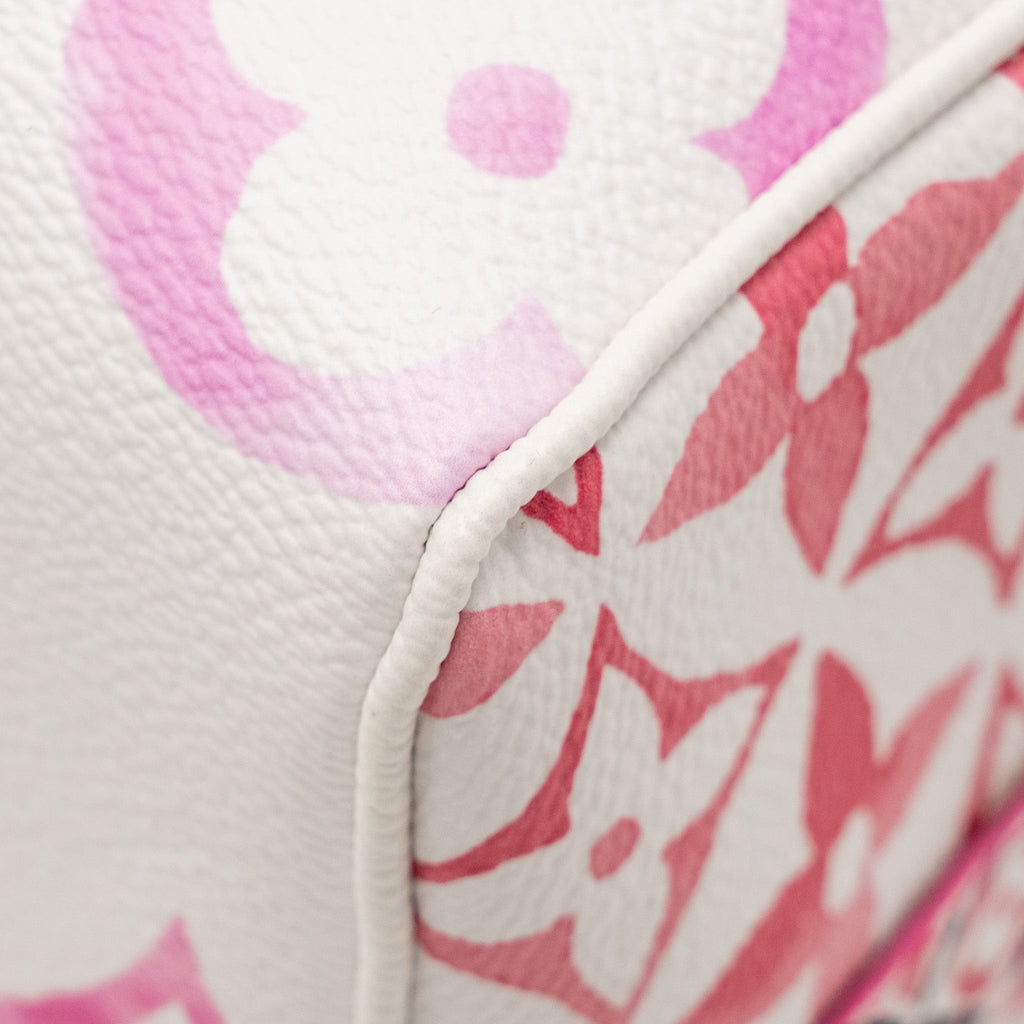 LOUIS VUITTON BY THE POOL SPEEDY BANDOULIERE 25 GIANT MONOGRAM CANVAS PINK/WHITE GHW