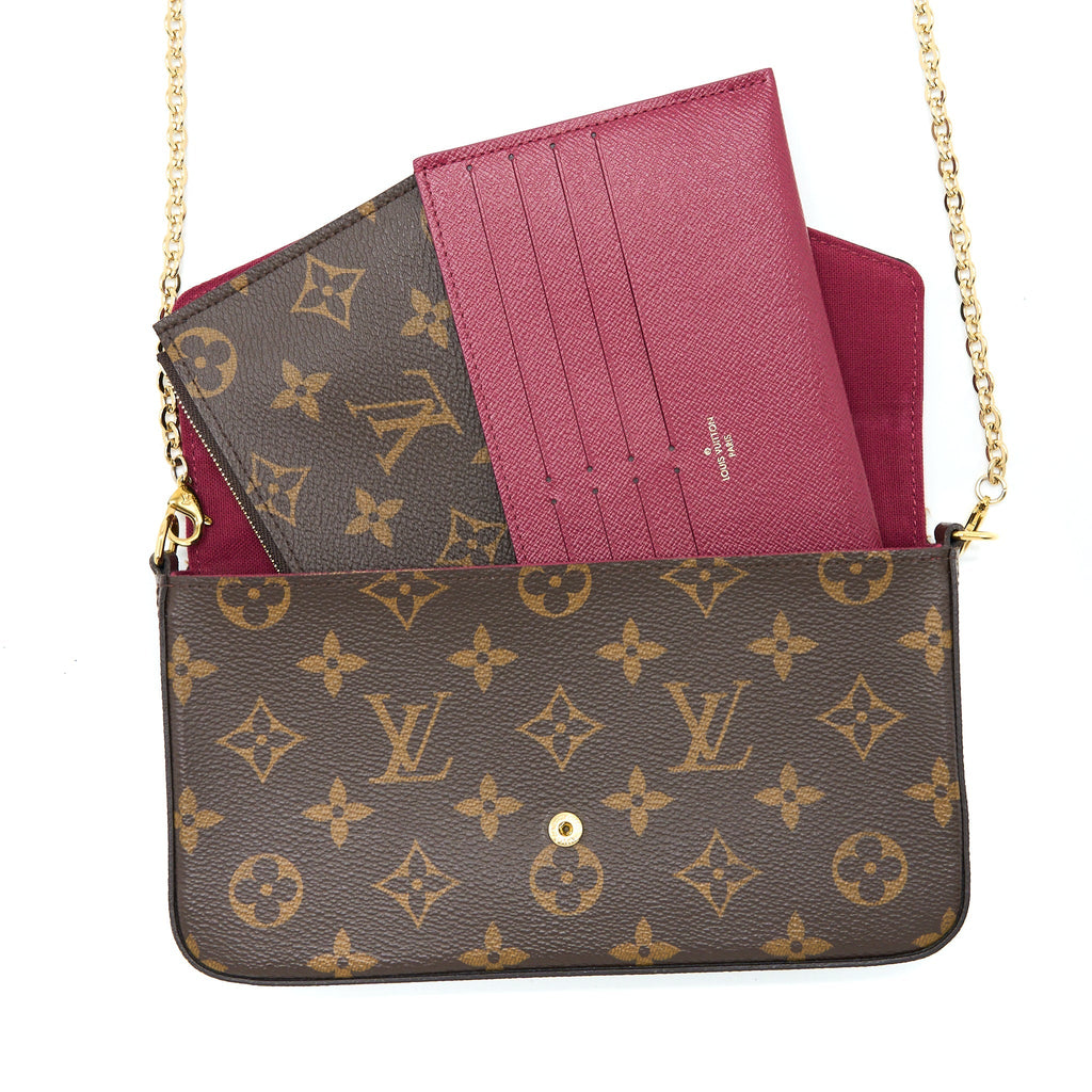 LOUIS VUITTON FELICIE POCHETTE MONOGRAM CANVAS GHW