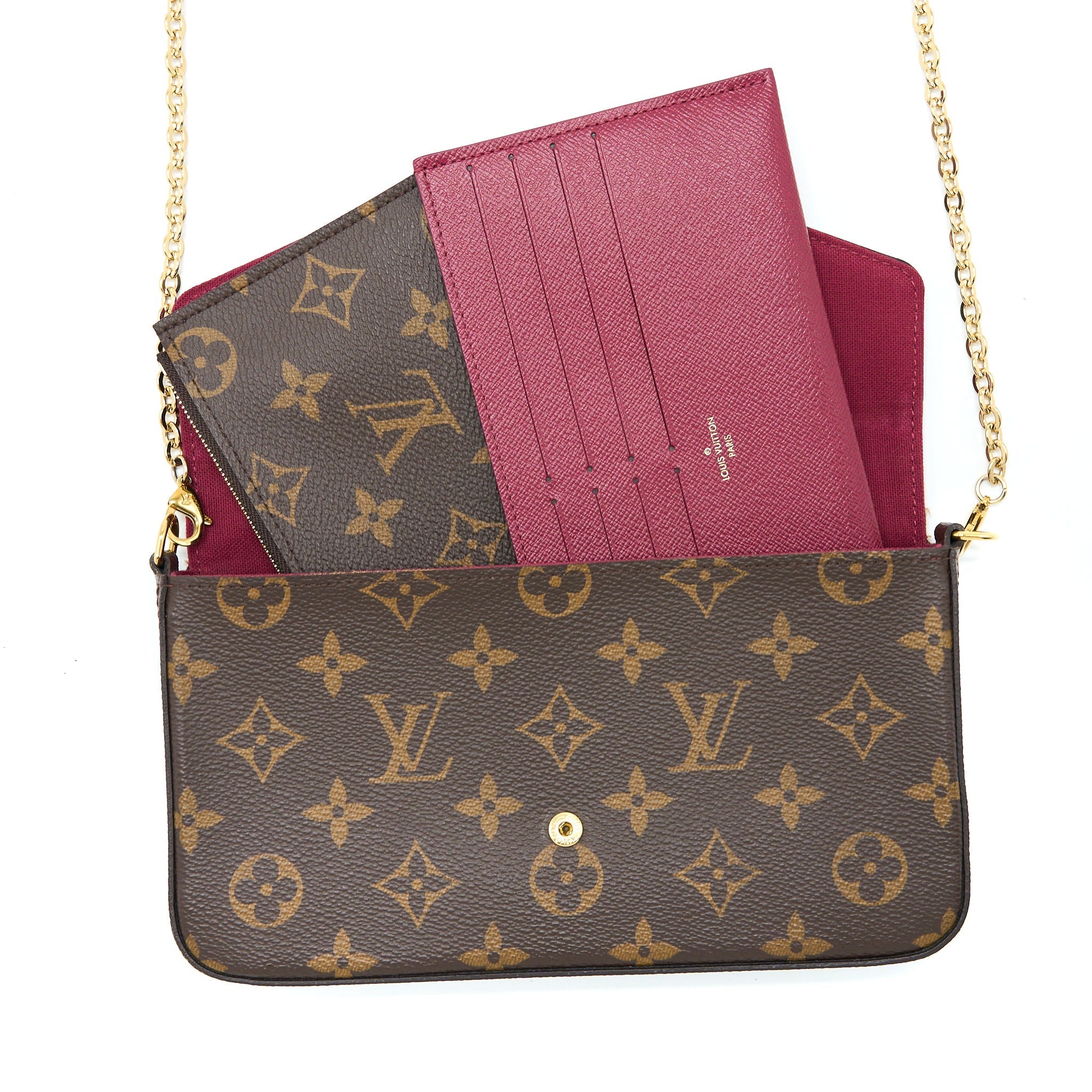 LOUIS VUITTON FELICIE POCHETTE MONOGRAM CANVAS GHW