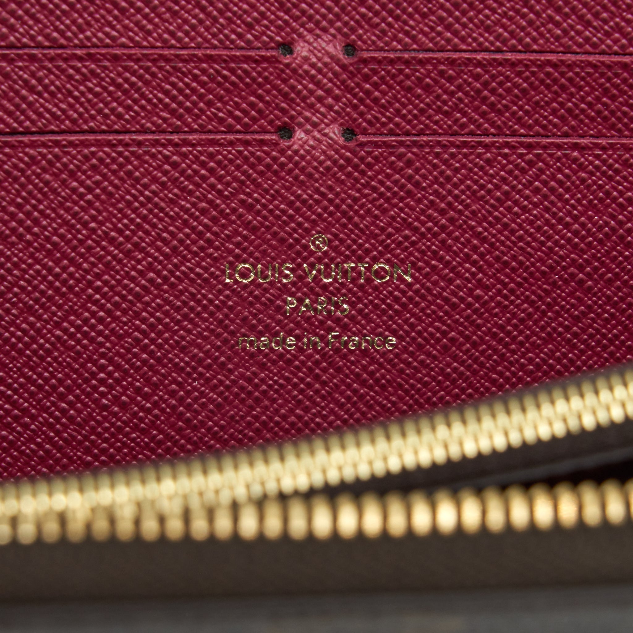 LOUIS VUITTON CLEMENCE LONG WALLET MONOGRAM CANVAS FUCHSIA