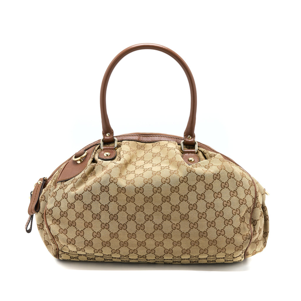 GUCCI TOTE GG SUPREME CANVAS GHW