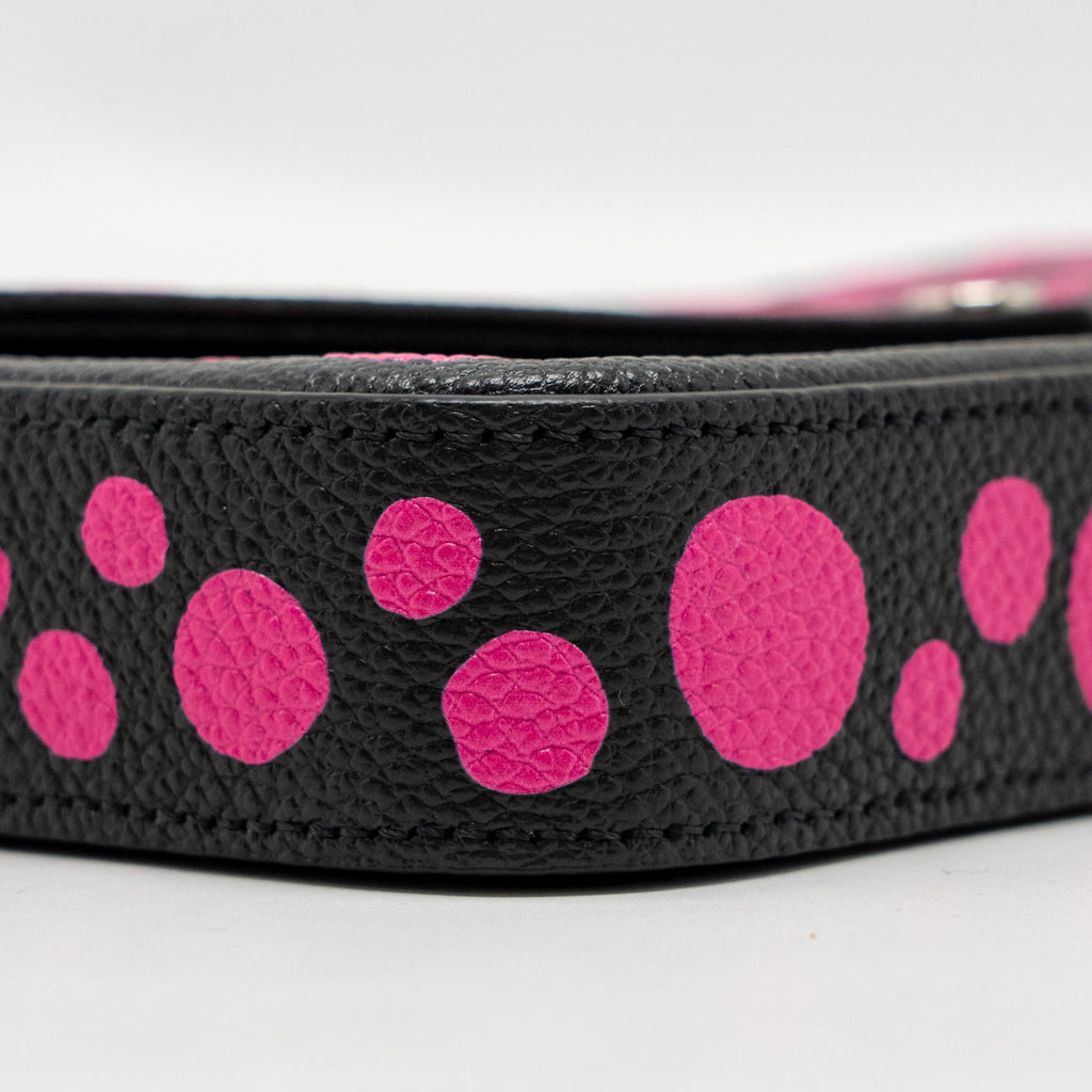 LOUIS VUITTON YAYOI KUSAMA FELICIE POCHETTE MONOGRAM EMPREINTE LEATHER BLACK/PINK SHW