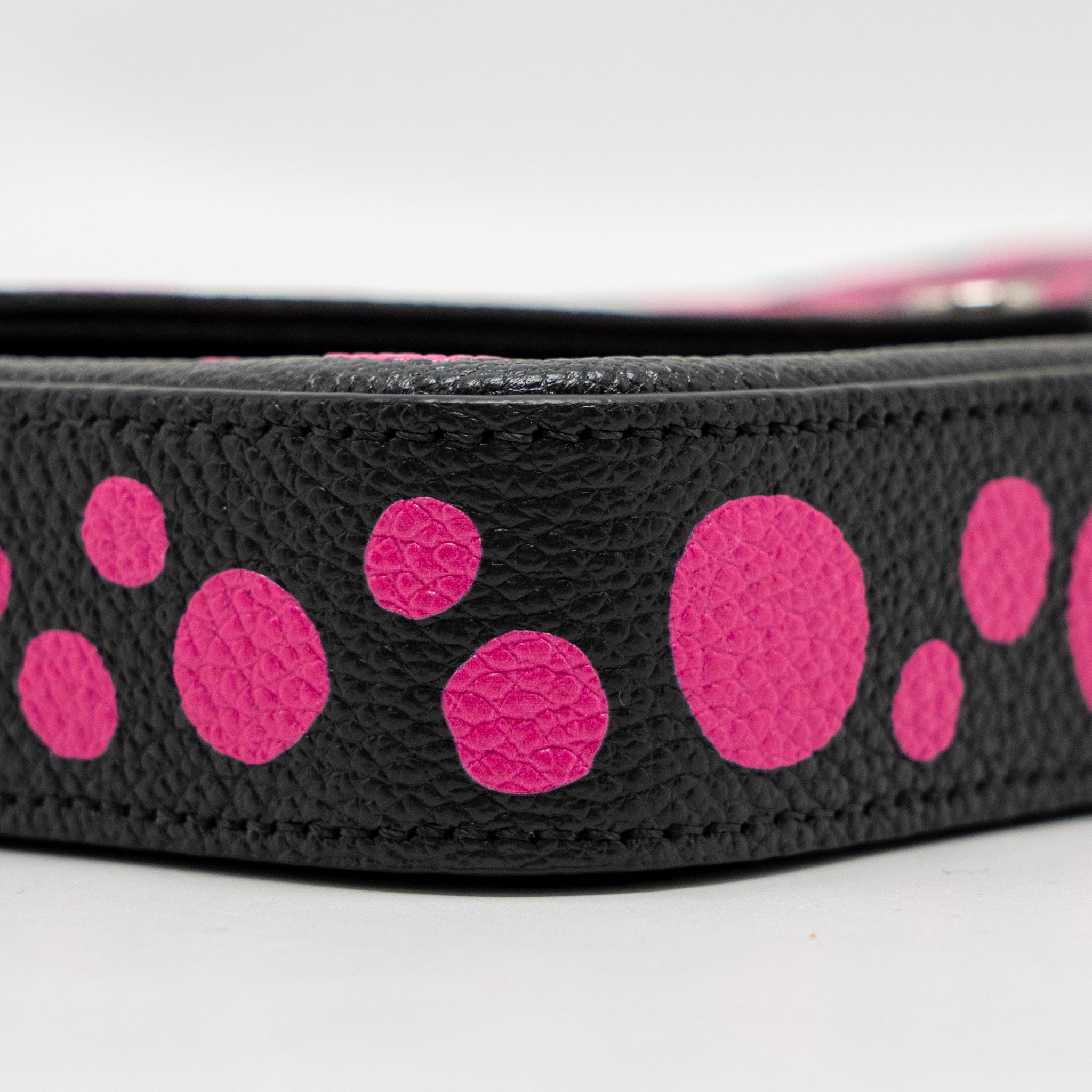 LOUIS VUITTON YAYOI KUSAMA FELICIE POCHETTE MONOGRAM EMPREINTE LEATHER BLACK/PINK SHW