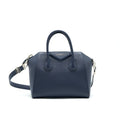GIVENCHY SMALL ANTIGONA TOTE BAG NAVY SHW