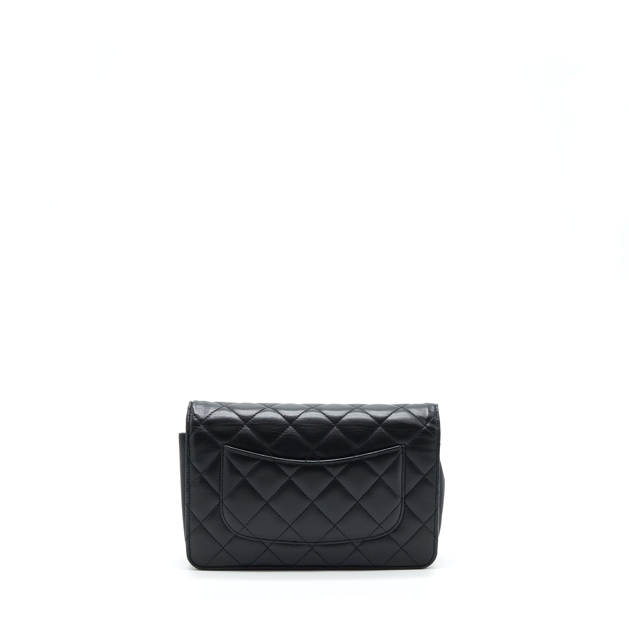CHANEL WALLET ON CHAIN LAMBSKIN BLACK SHW