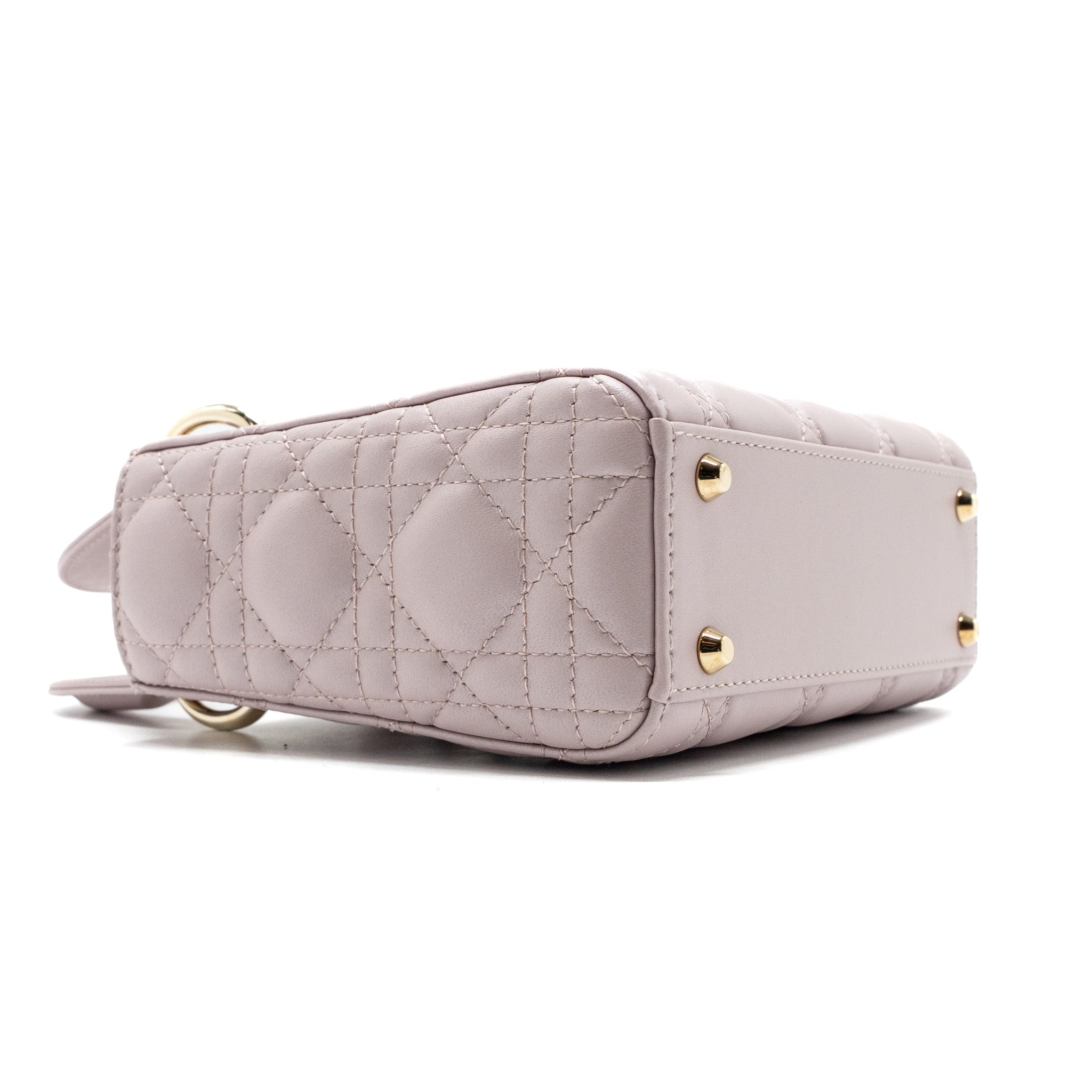 DIOR MINI LADY DIOR BAG LAMBSKIN LIGHT PINK LGHW