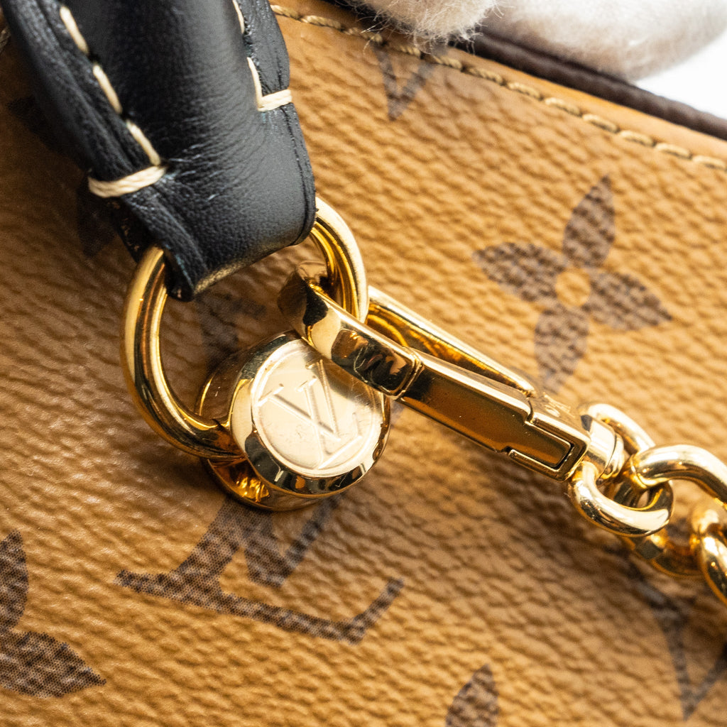 LOUIS VUITTON SQUARE BAG MONOGRAM REVERSE CANVAS GHW