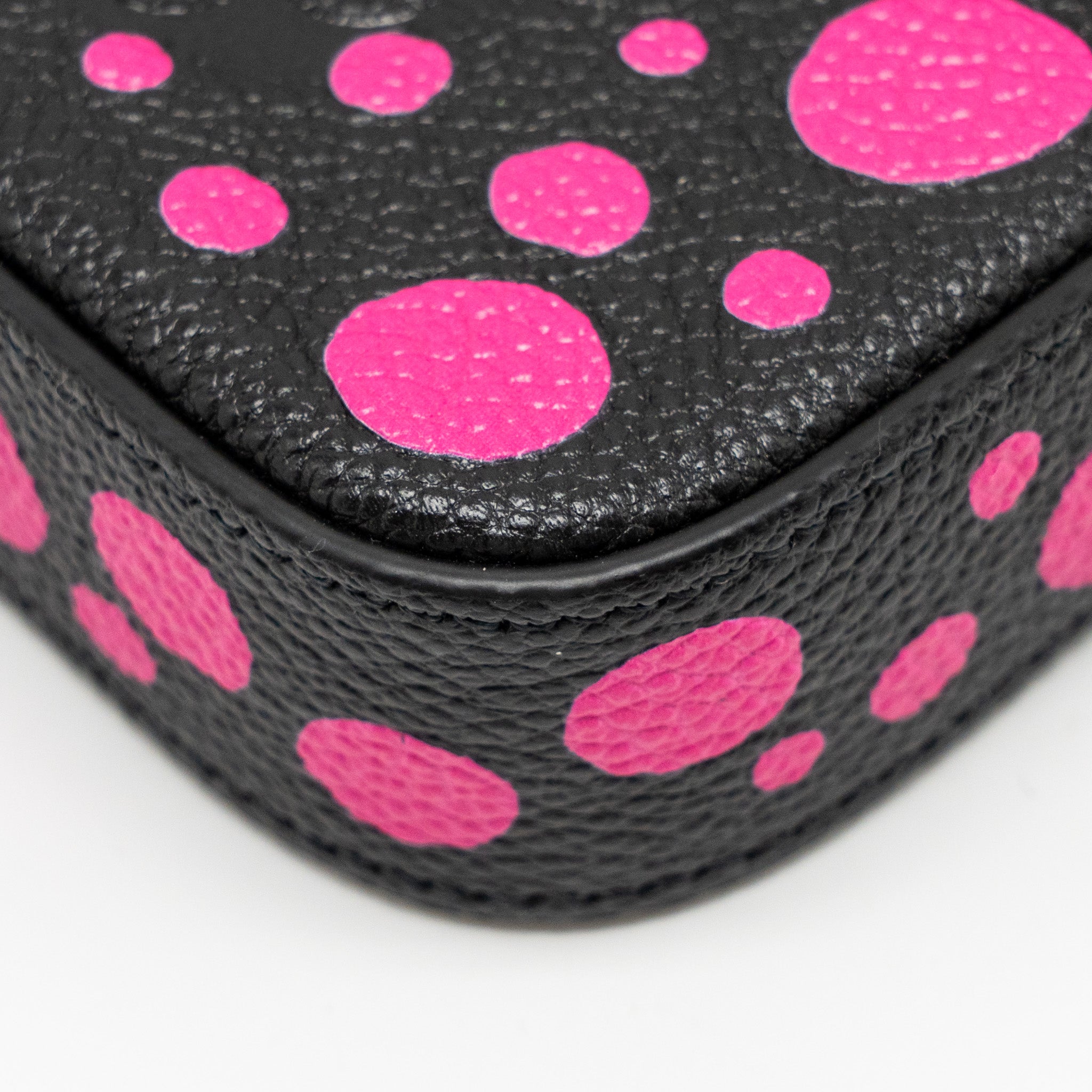 LOUIS VUITTON YAYOI KUSAMA FELICIE POCHETTE MONOGRAM EMPREINTE LEATHER BLACK/PINK SHW
