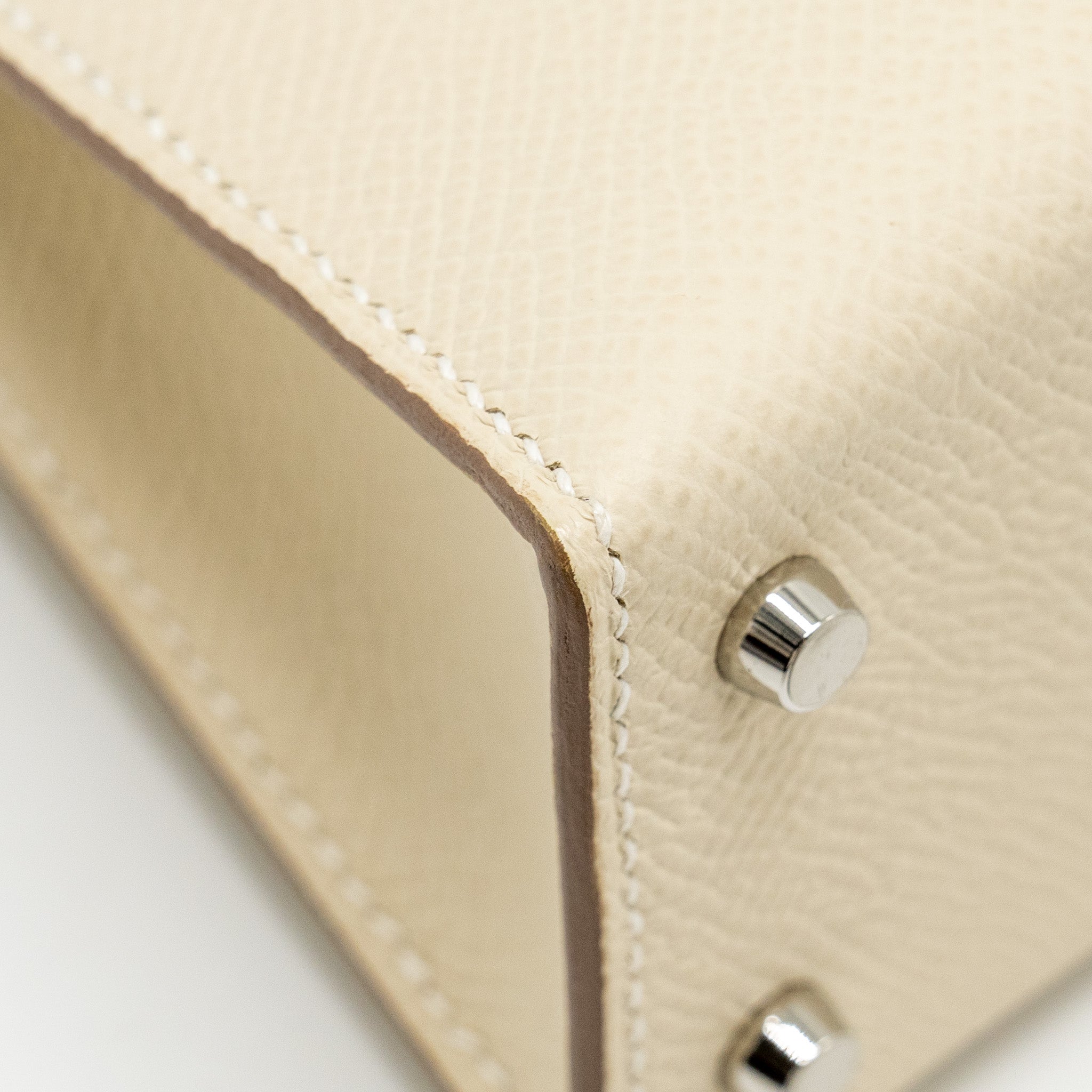 HERMES MINI KELLY II EPSOM CRAIE/MAUVE PALE/GOLD SHW