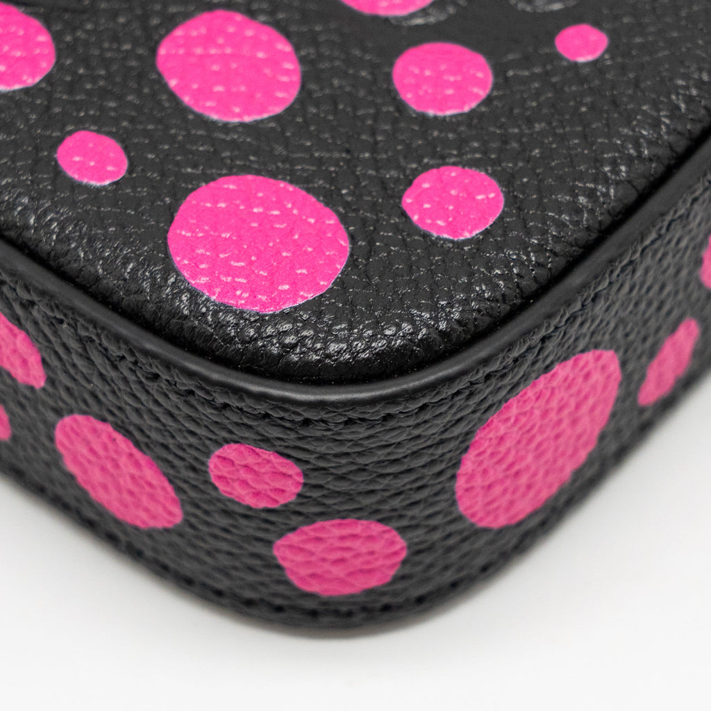 LOUIS VUITTON YAYOI KUSAMA FELICIE POCHETTE MONOGRAM EMPREINTE LEATHER BLACK/PINK SHW
