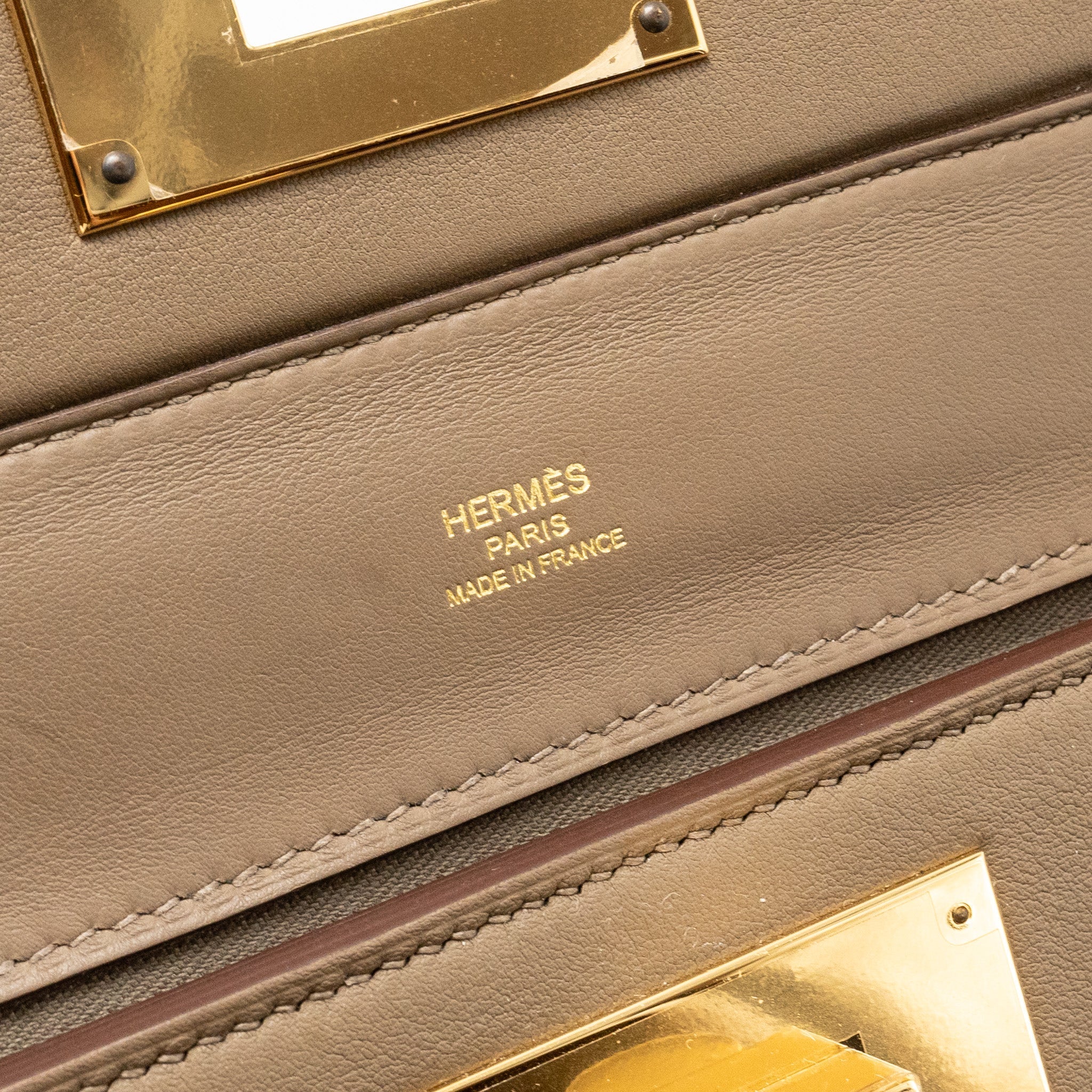 HERMES MINI 2424 24/24-21 BAG EVERCOLOR/SWIFT ETOUPE GHW