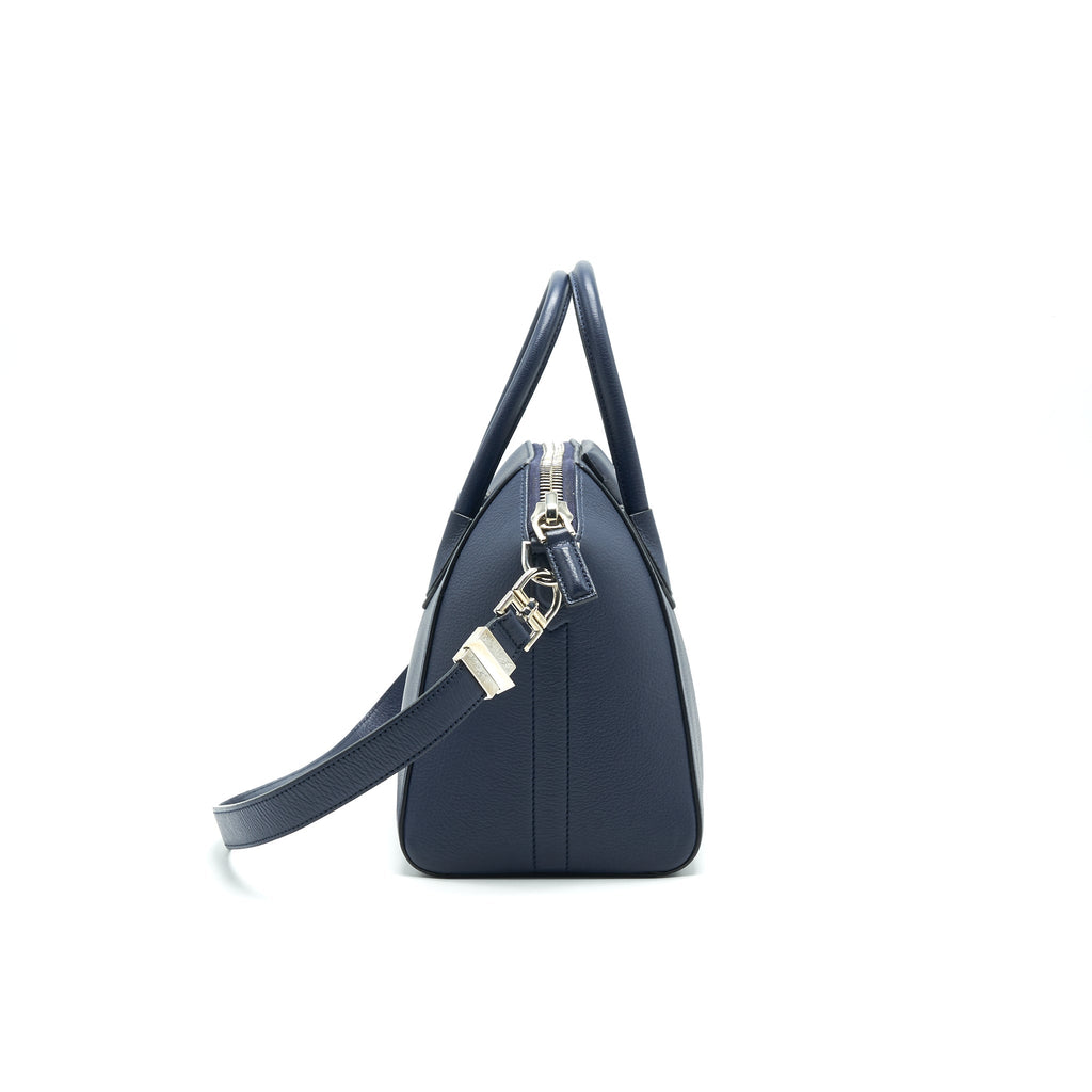 GIVENCHY SMALL ANTIGONA TOTE BAG NAVY SHW