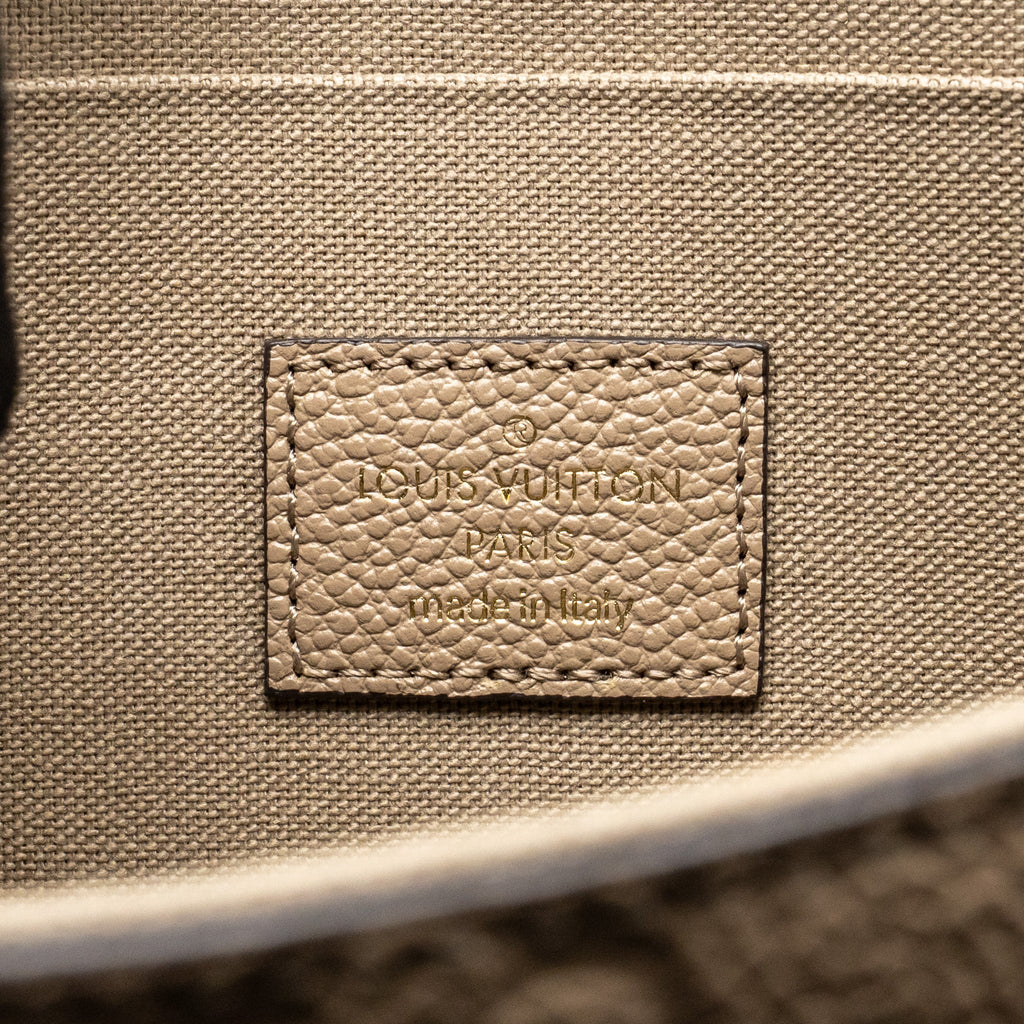 LOUIS VUITTON FELICIE POCHETTE MONOGRAM EMPREINTE TOURTERELLE GHW