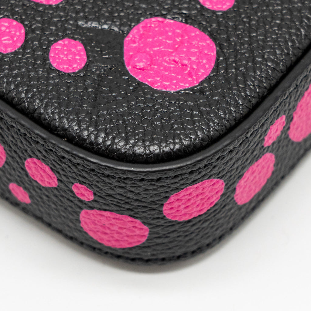 LOUIS VUITTON YAYOI KUSAMA FELICIE POCHETTE MONOGRAM EMPREINTE LEATHER BLACK/PINK SHW