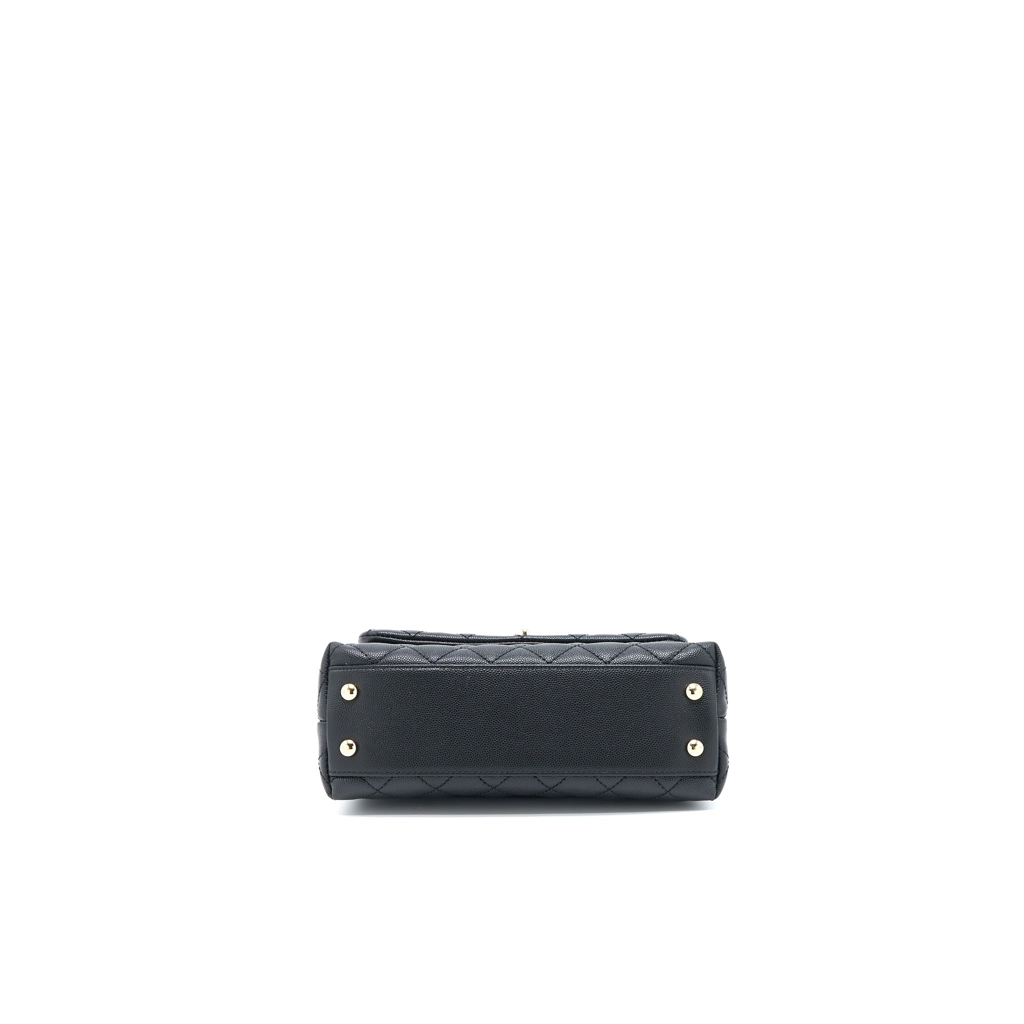 CHANEL SMALL COCO HANDLE CAVIAR BLACK LGHW