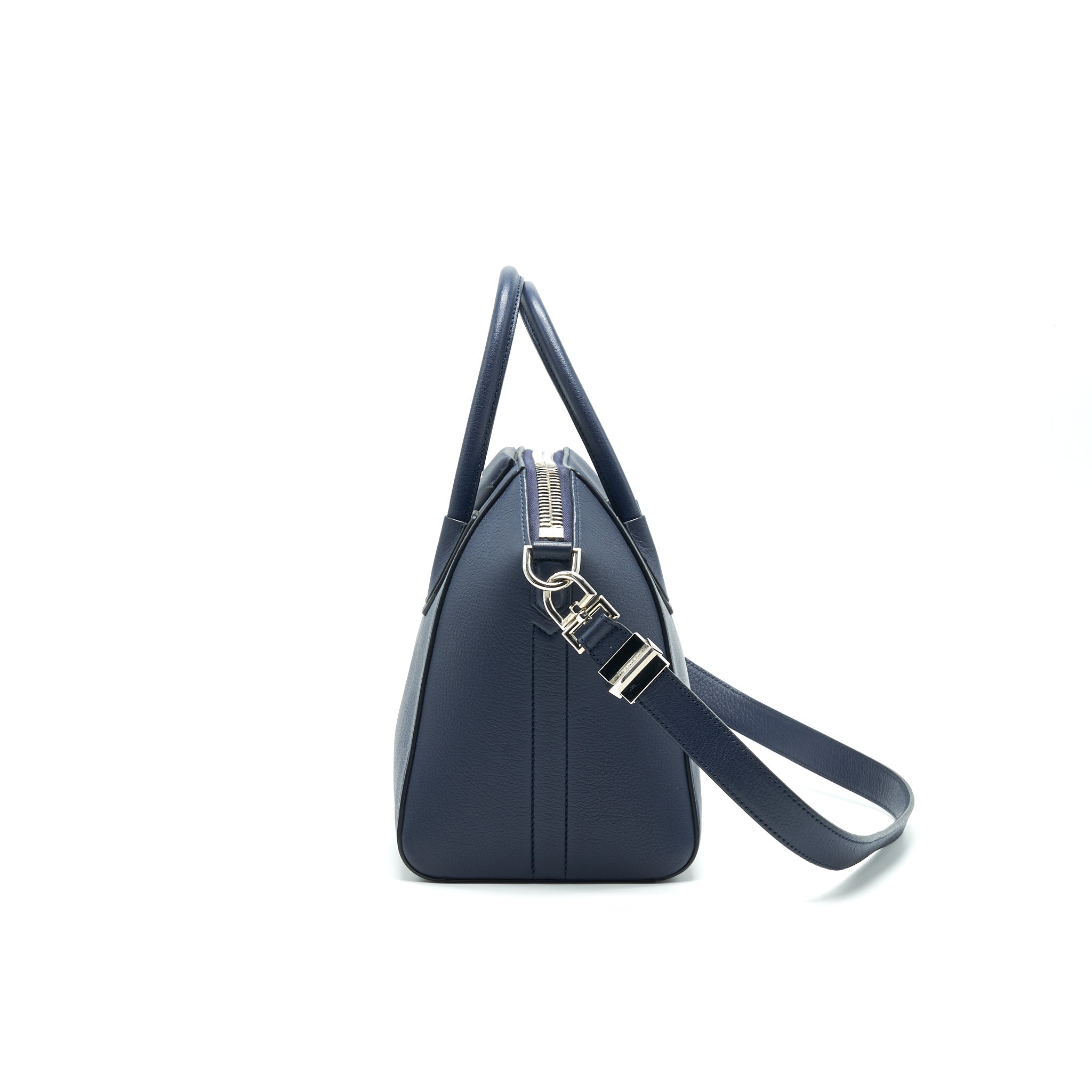 GIVENCHY SMALL ANTIGONA TOTE BAG NAVY SHW
