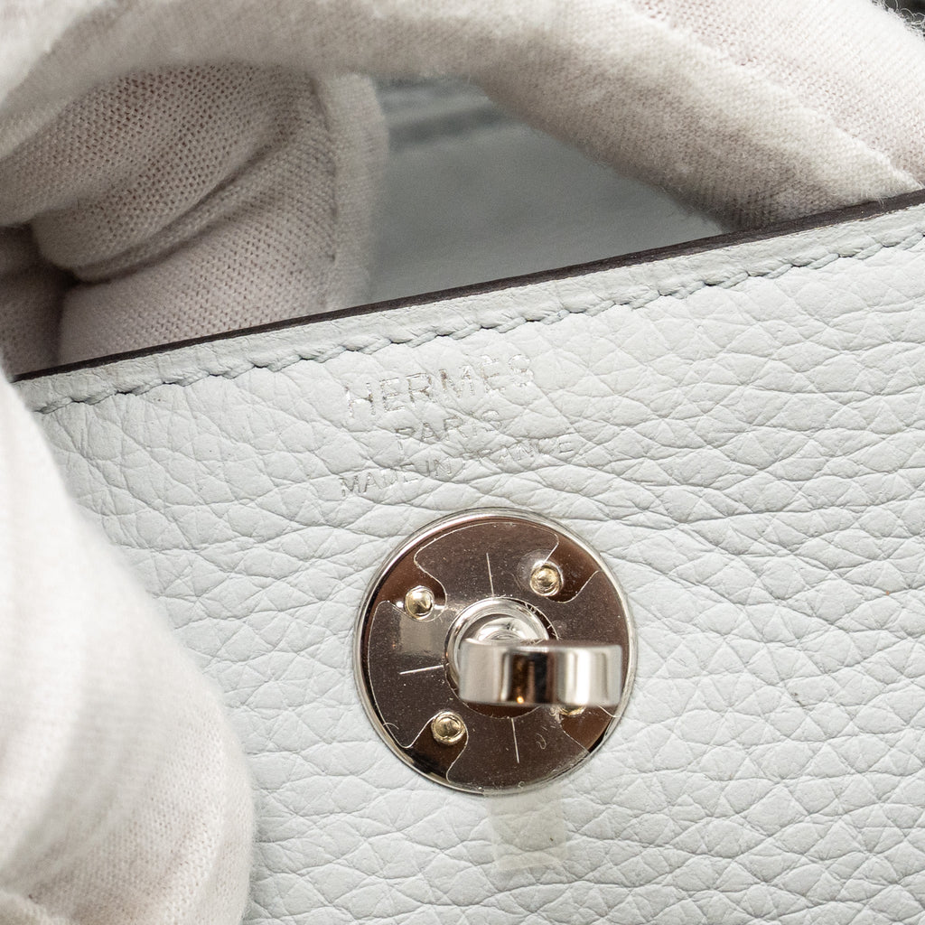 HERMES MINI LINDY CLEMENCE BLUE PALE SHW