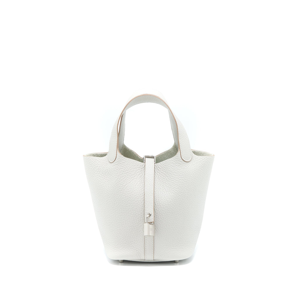 HERMES PICOTIN 18 LOCK BAG 80 GRIS PERLE SHW