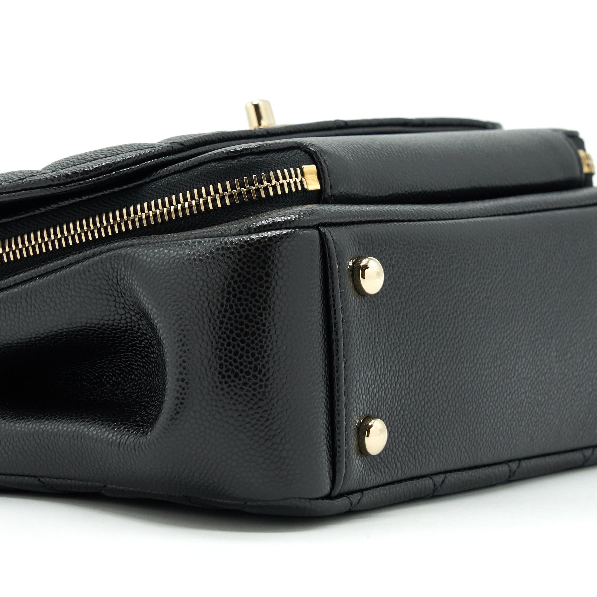 CHANEL MEDIUM BUSINESS AFFINITY BAG CAVIAR BLACK LGHW (MICROCHIP)