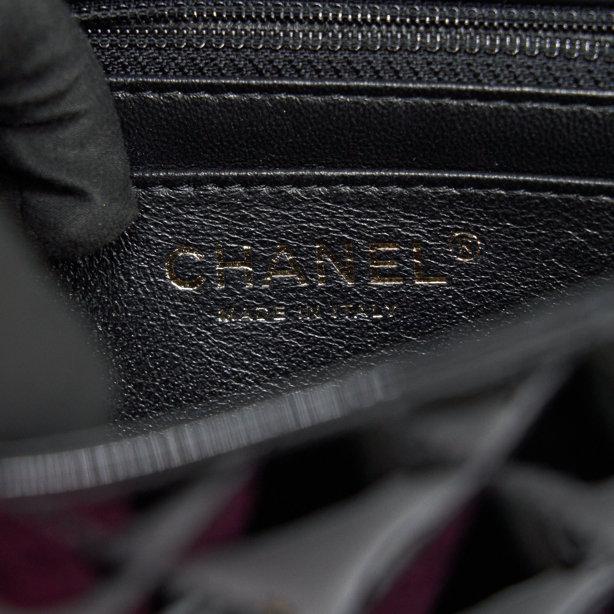 CHANEL MINI SQUARE FLAP BAG QUILTED PATENT LEATHER BLACK GHW