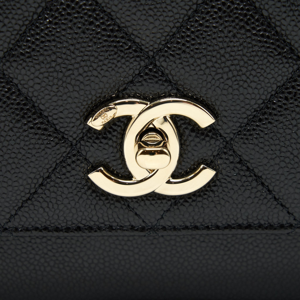 CHANEL MEDIUM BUSINESS AFFINITY BAG CAVIAR BLACK LGHW (MICROCHIP)