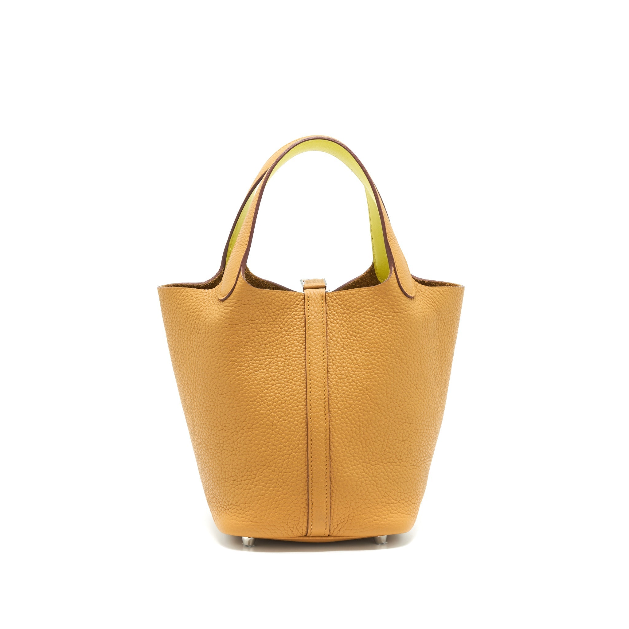 HERMES PICOTIN 18 LOCK BAG SESAME/LIME SHW
