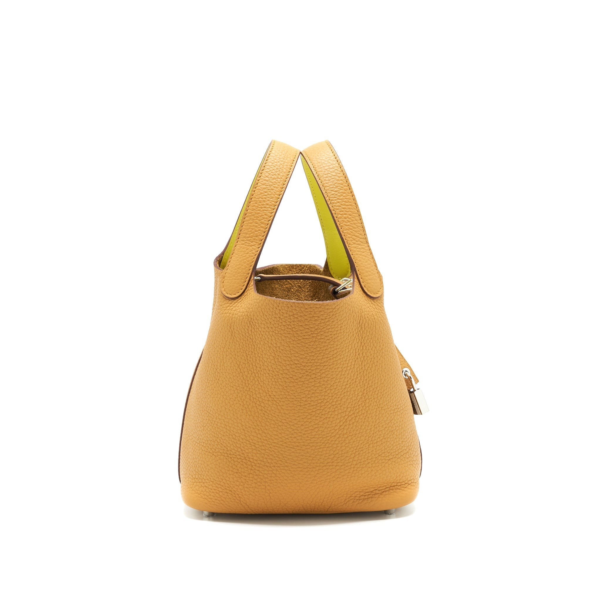 HERMES PICOTIN 18 LOCK BAG SESAME/LIME SHW