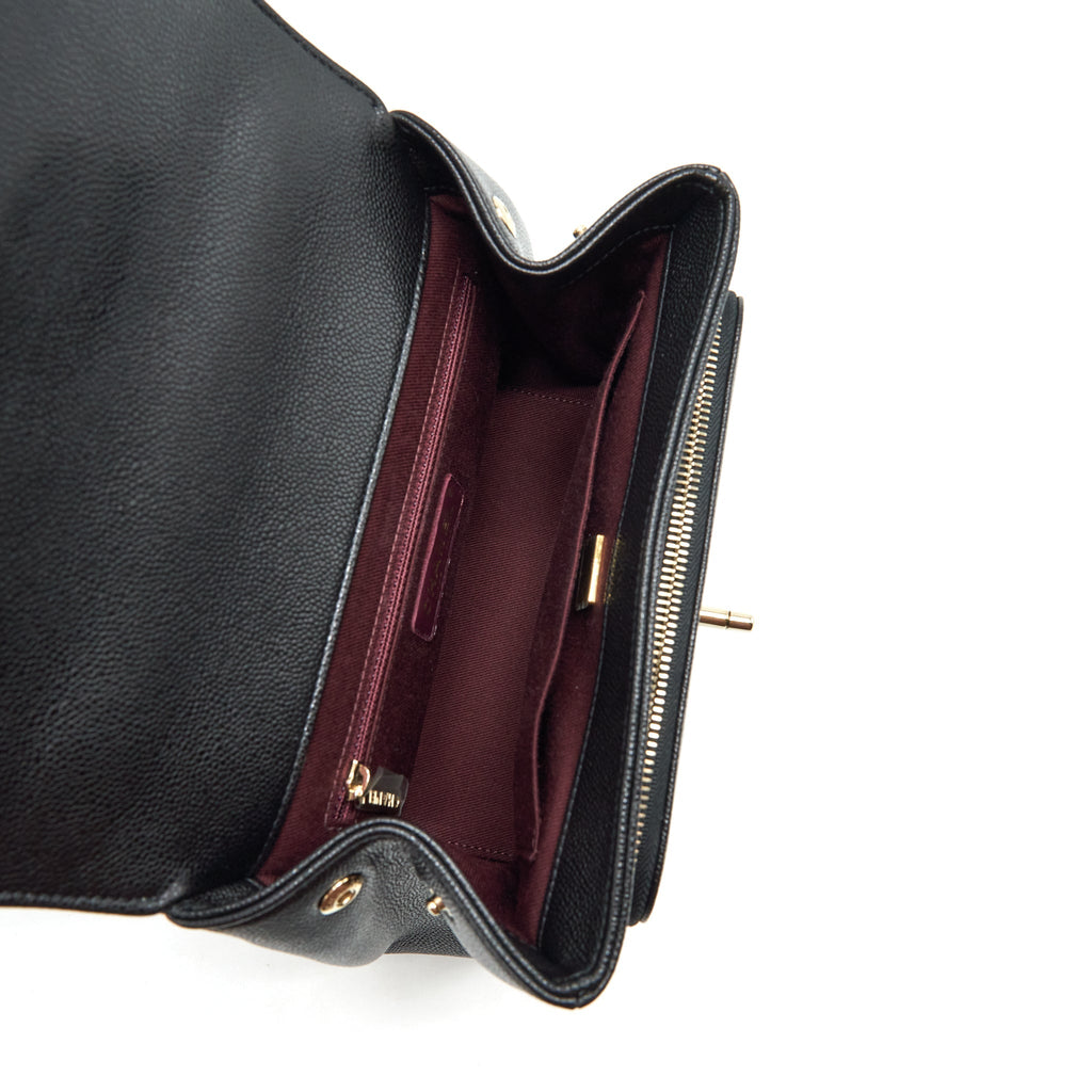 CHANEL MEDIUM BUSINESS AFFINITY BAG CAVIAR BLACK LGHW (MICROCHIP)