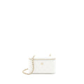CHANEL LONG VANITY WITH CHAIN CAVIAR WHITE LGHW (MICROCHIP)