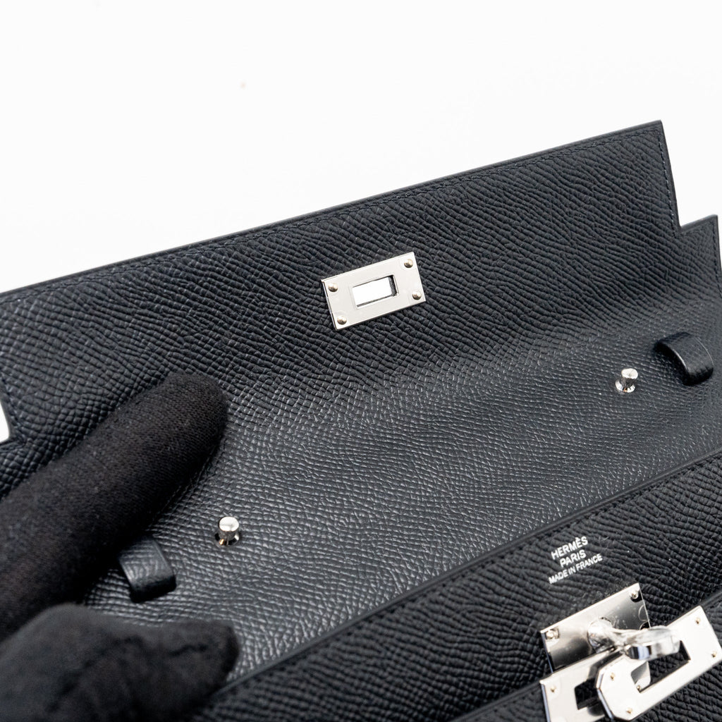 HERMES KELLY TO GO EPSOM BLACK SHW