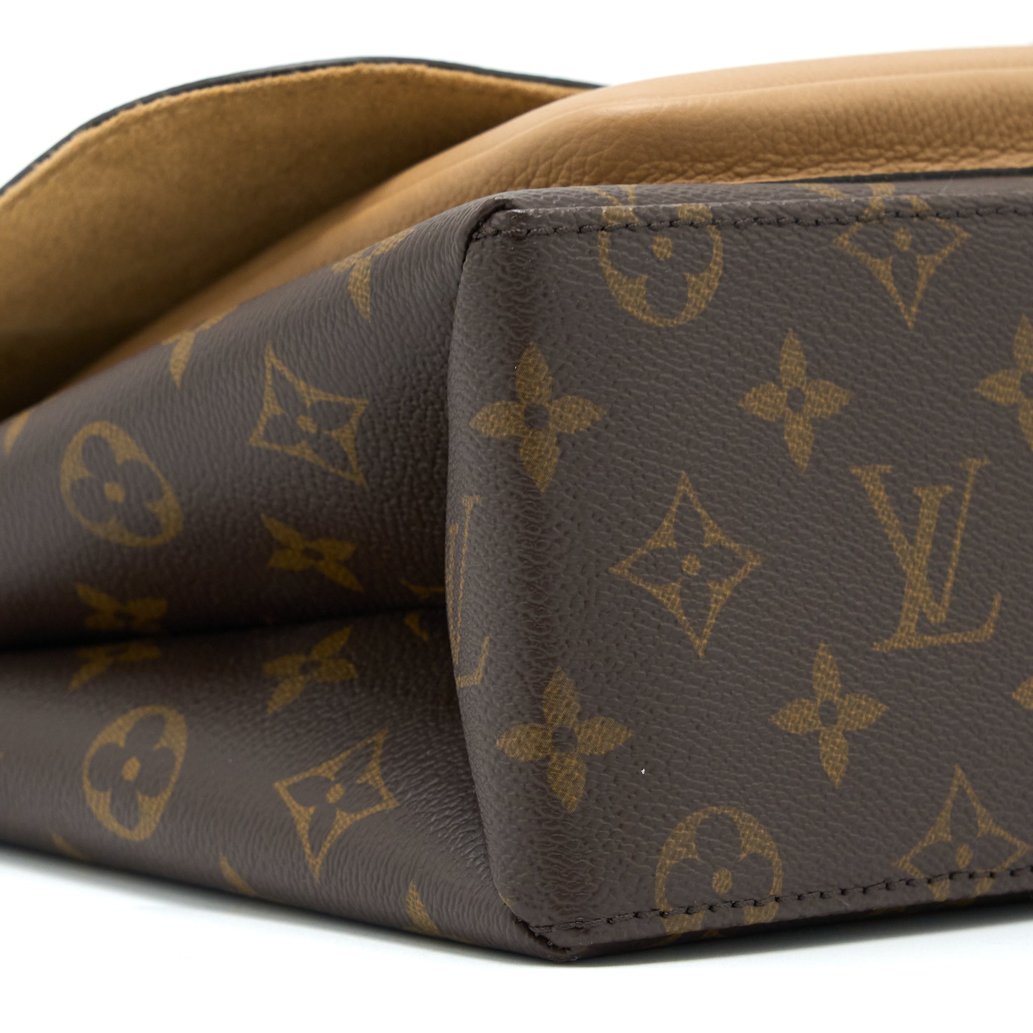 LOUIS VUITTON MARIGNAN TOP HANDLE MESSENGER BAG MONOGRAM CANVAS BROWN GHW