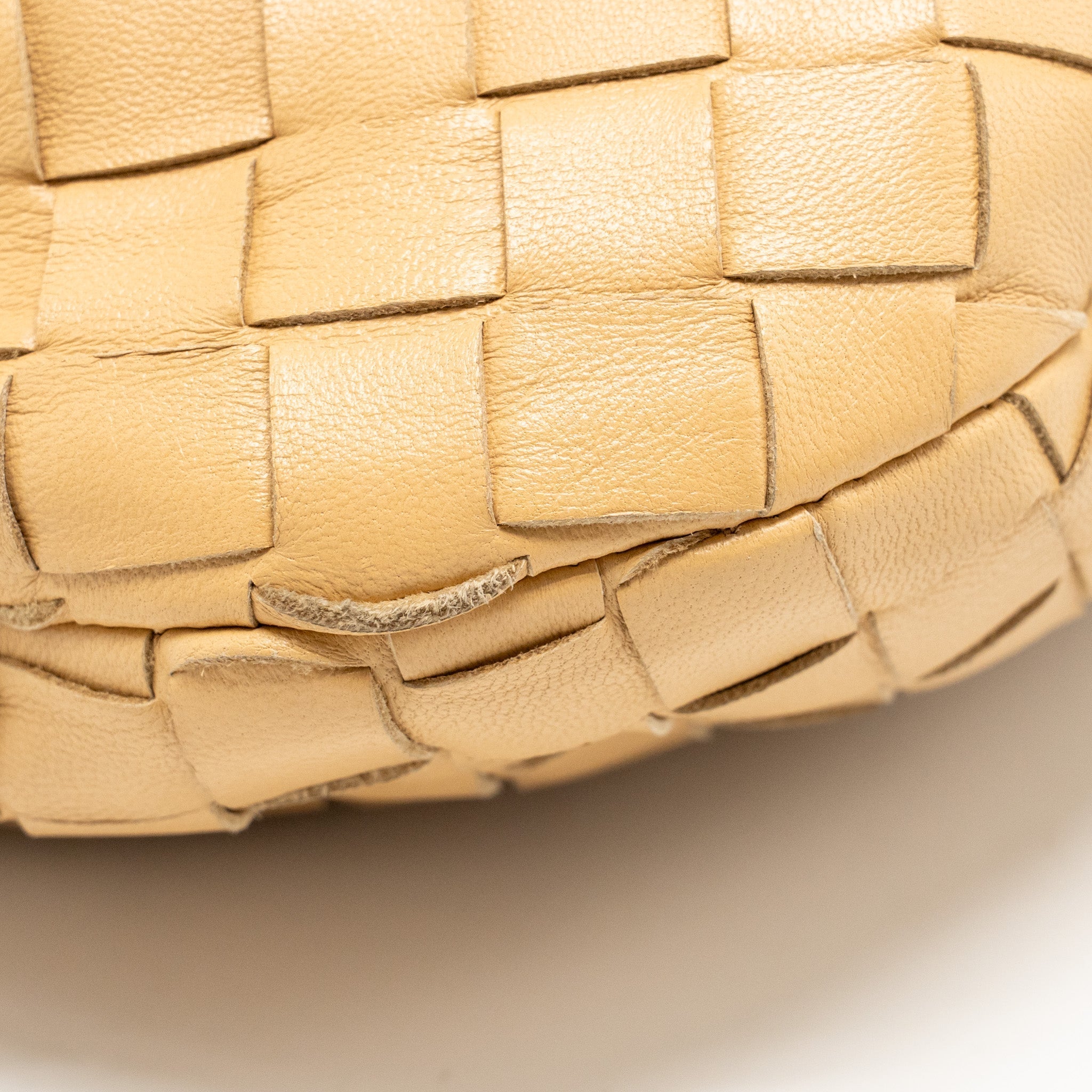 BOTTEGA VENETA MINI JODIE LAMBSKIN BEIGE GHW
