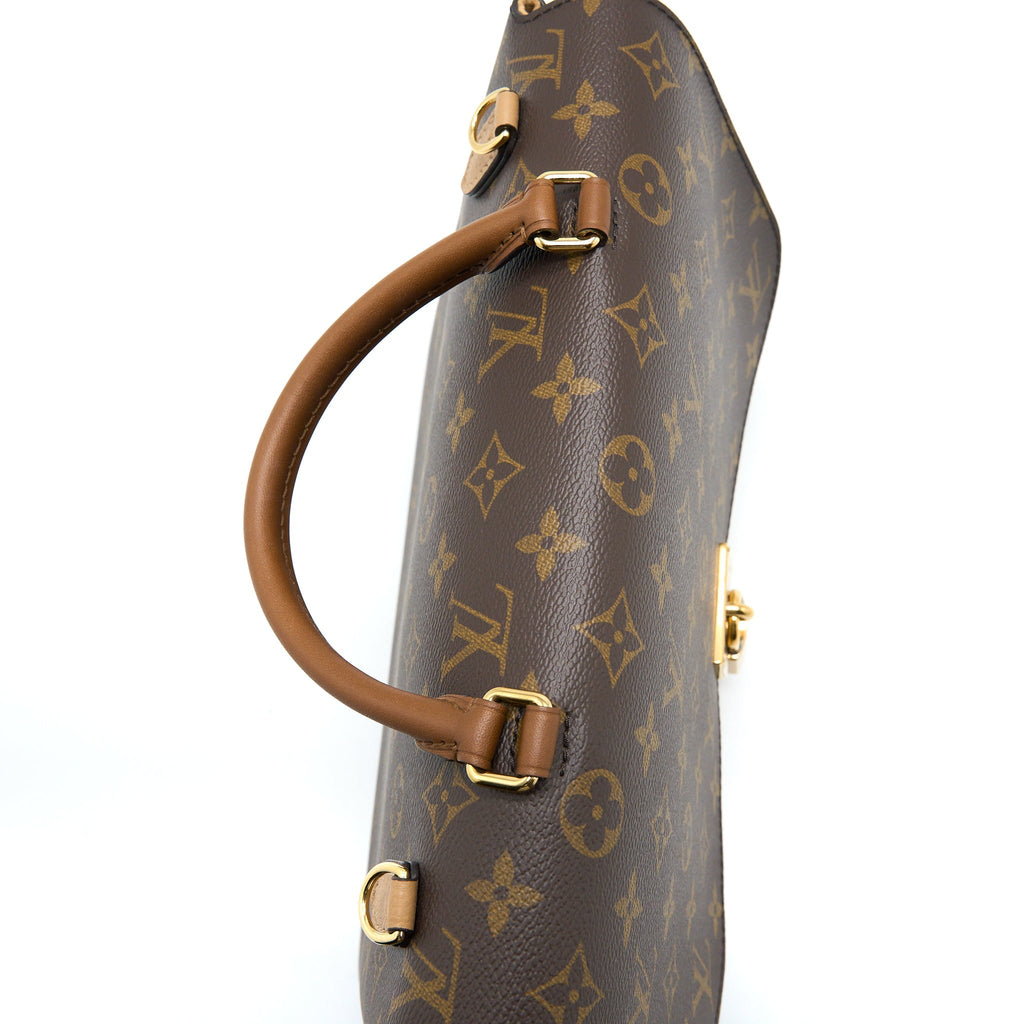 LOUIS VUITTON MARIGNAN TOP HANDLE MESSENGER BAG MONOGRAM CANVAS BROWN GHW
