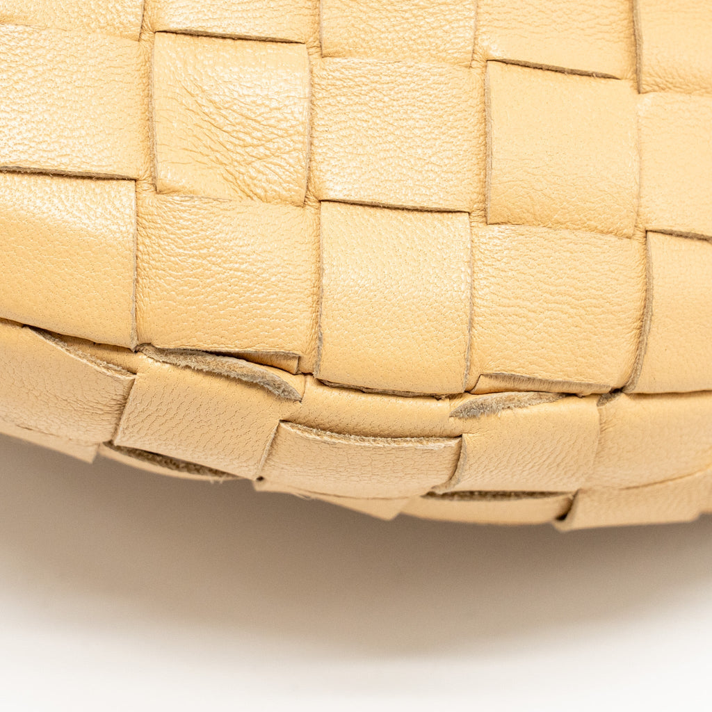 BOTTEGA VENETA MINI JODIE LAMBSKIN BEIGE GHW