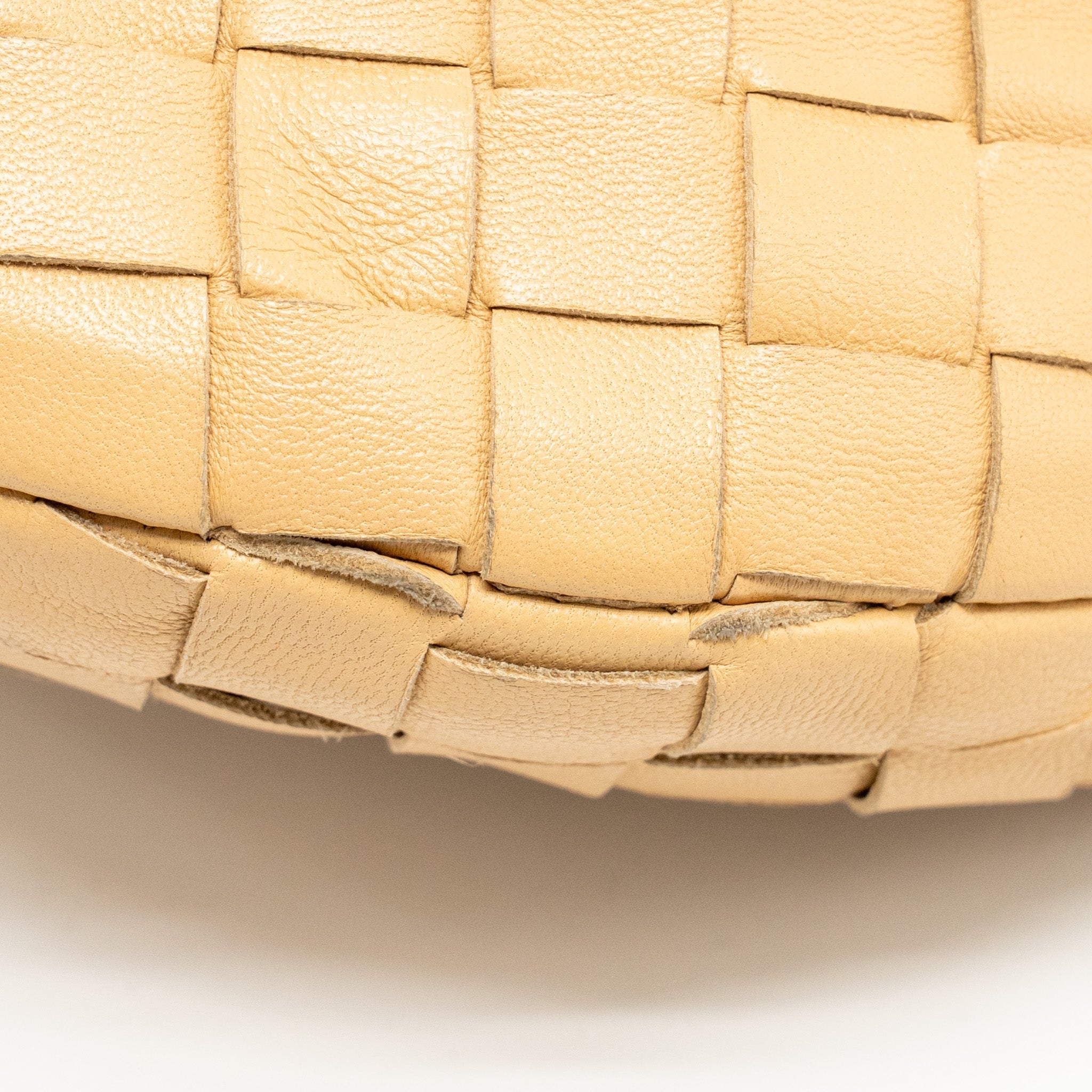 BOTTEGA VENETA MINI JODIE LAMBSKIN BEIGE GHW
