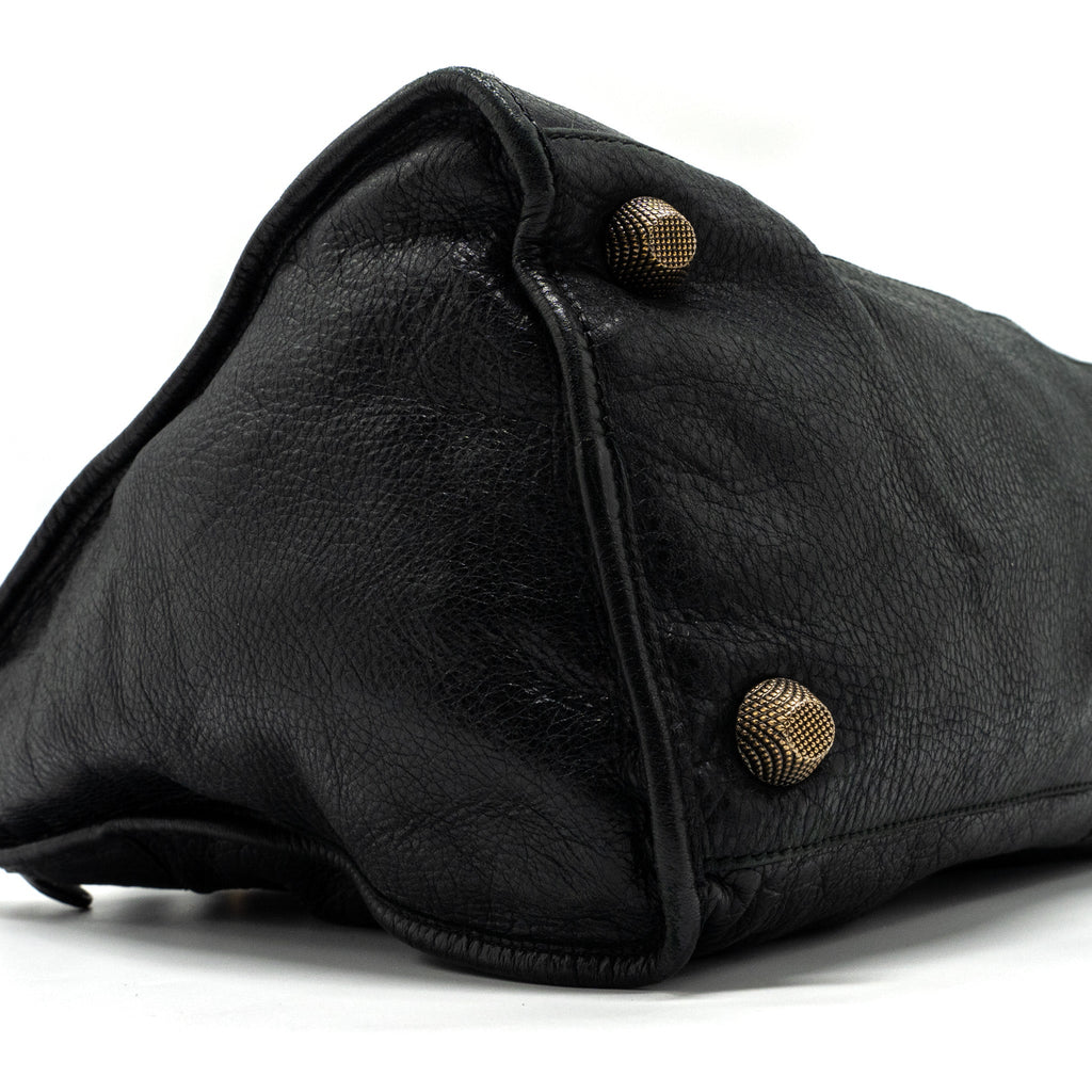 BALENCIAGA G21 WORK BAG LEATHER BLACK GHW