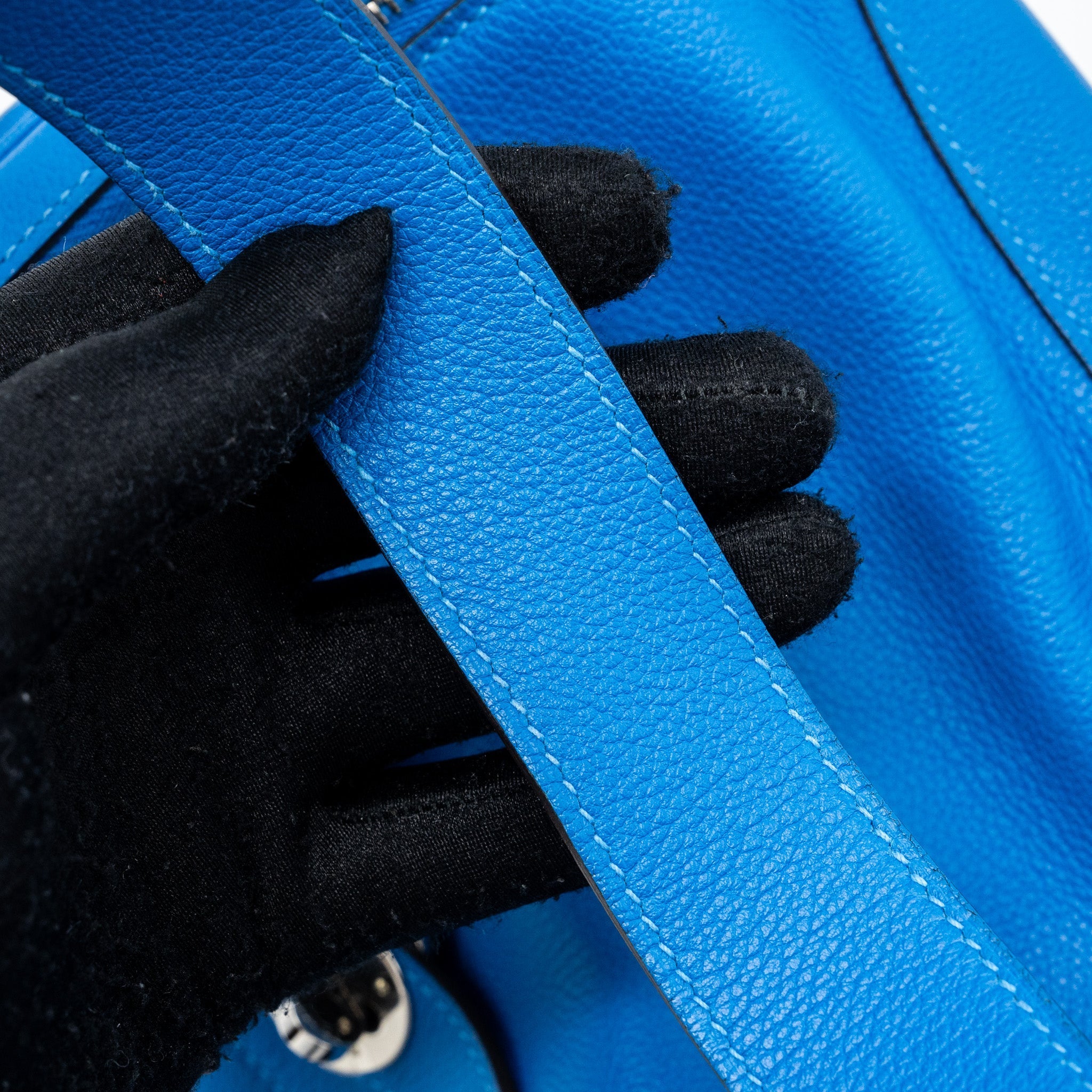 HERMES HERMES LINDY 30  EVERCOLOR  BLUE HYDRA SHW