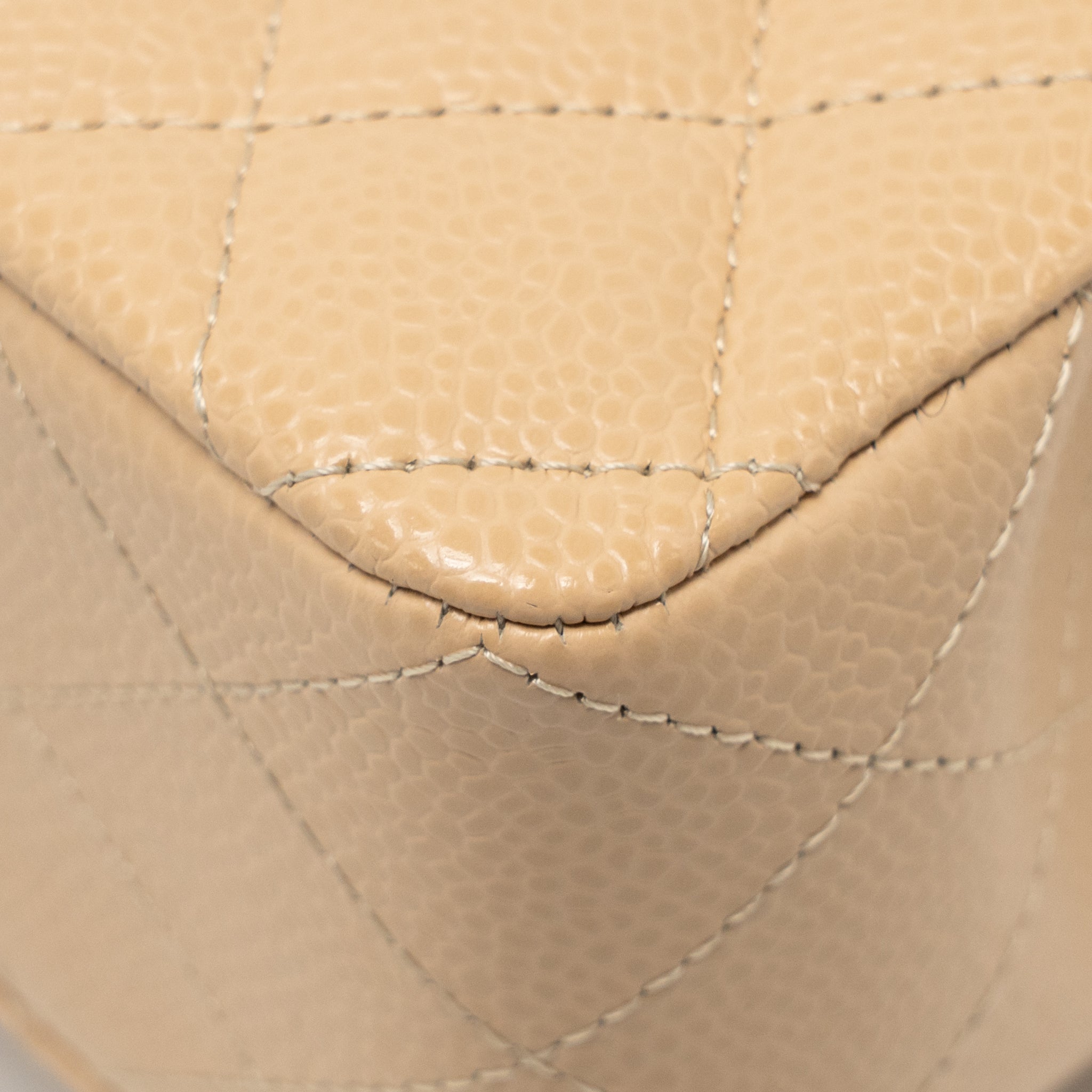 CHANEL SMALL CLASSIC DOUBLE FLAP BAG CAVIAR BEIGE SHW (MICROCHIP) (Copy)