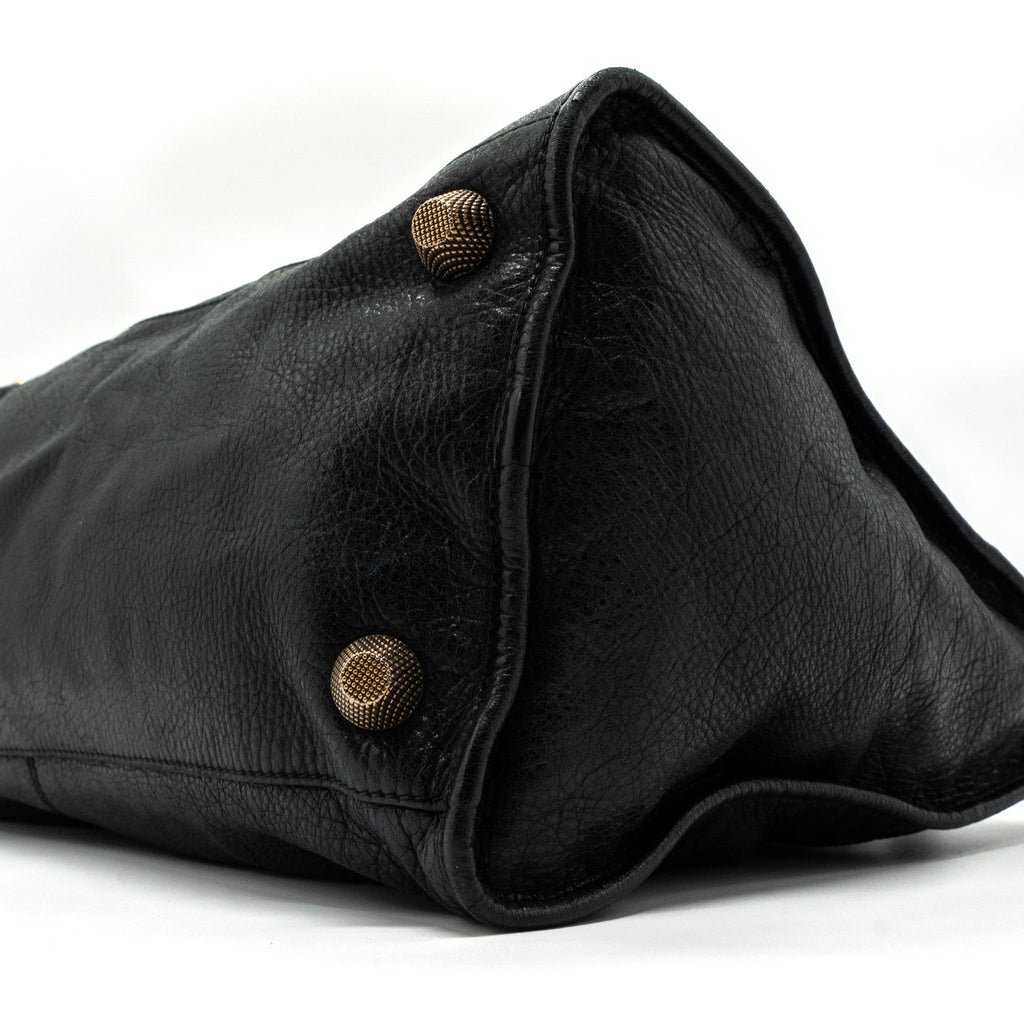 BALENCIAGA G21 WORK BAG LEATHER BLACK GHW