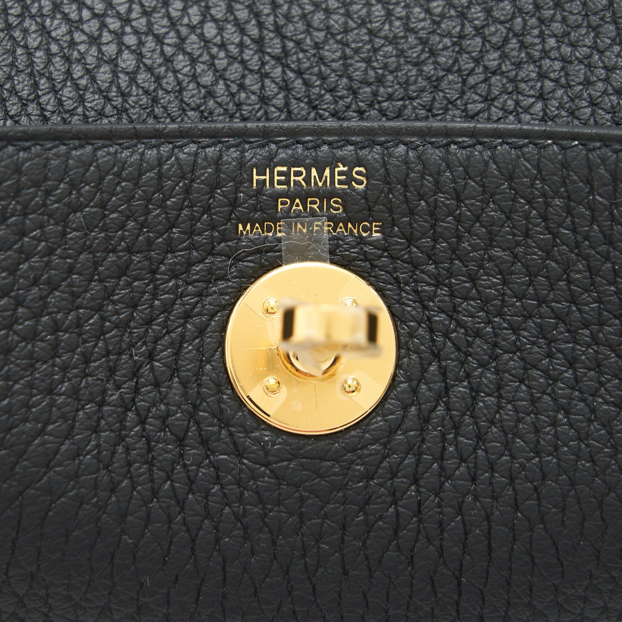 HERMES MINI LINDY BLACK GHW