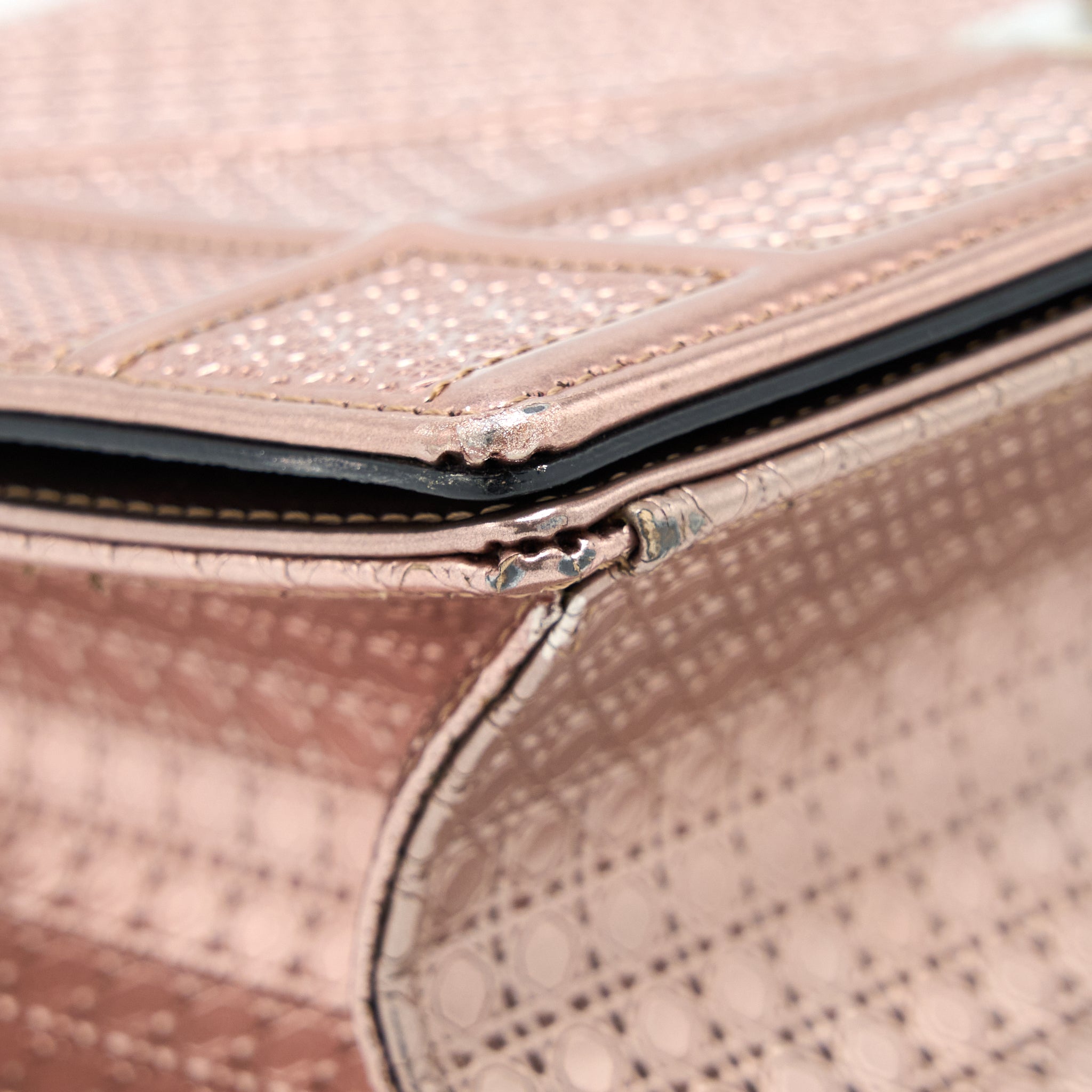 DIOR MEDIUM DIORAMA CANNAGE CALFSKIN METALLIC PINK SHW