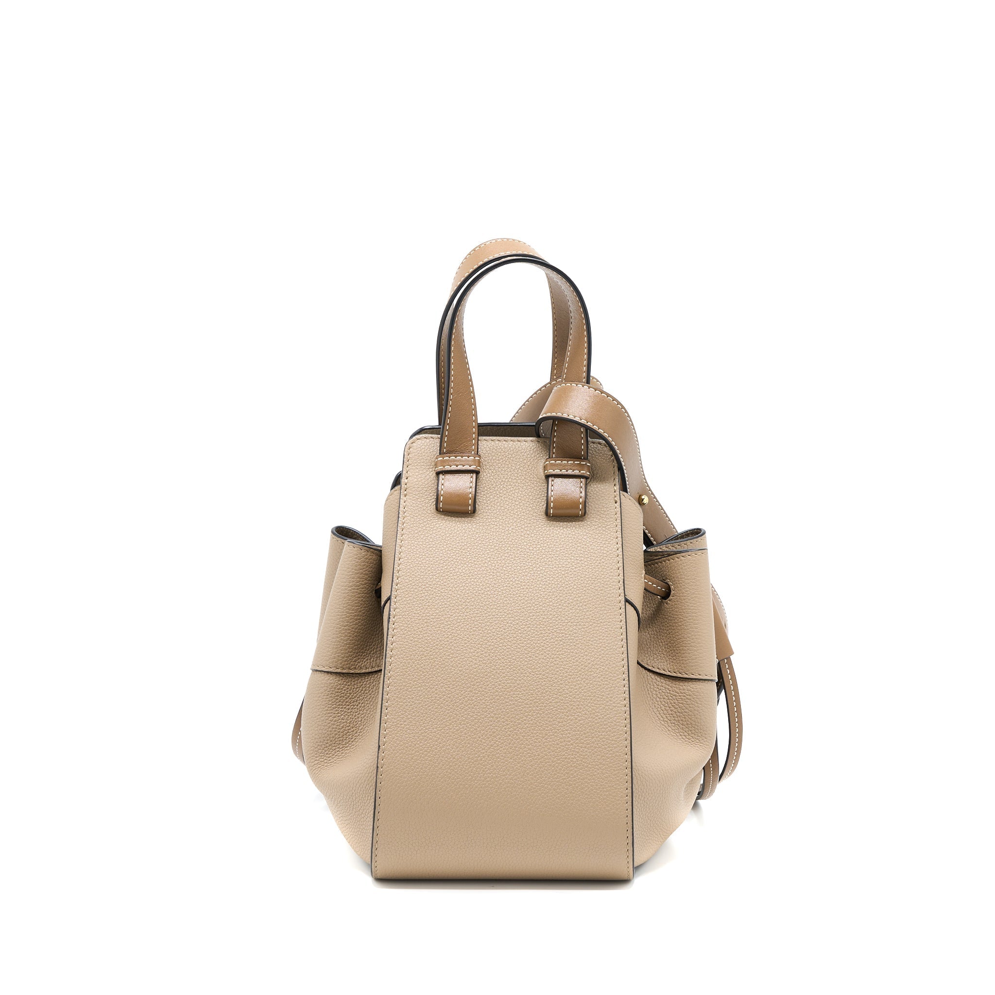 LOEWE SMALL HAMMOCK CALFSKIN SAND GHW