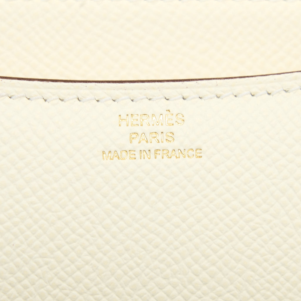 HERMES MINI CONSTANCE EPSOM NATA GHW