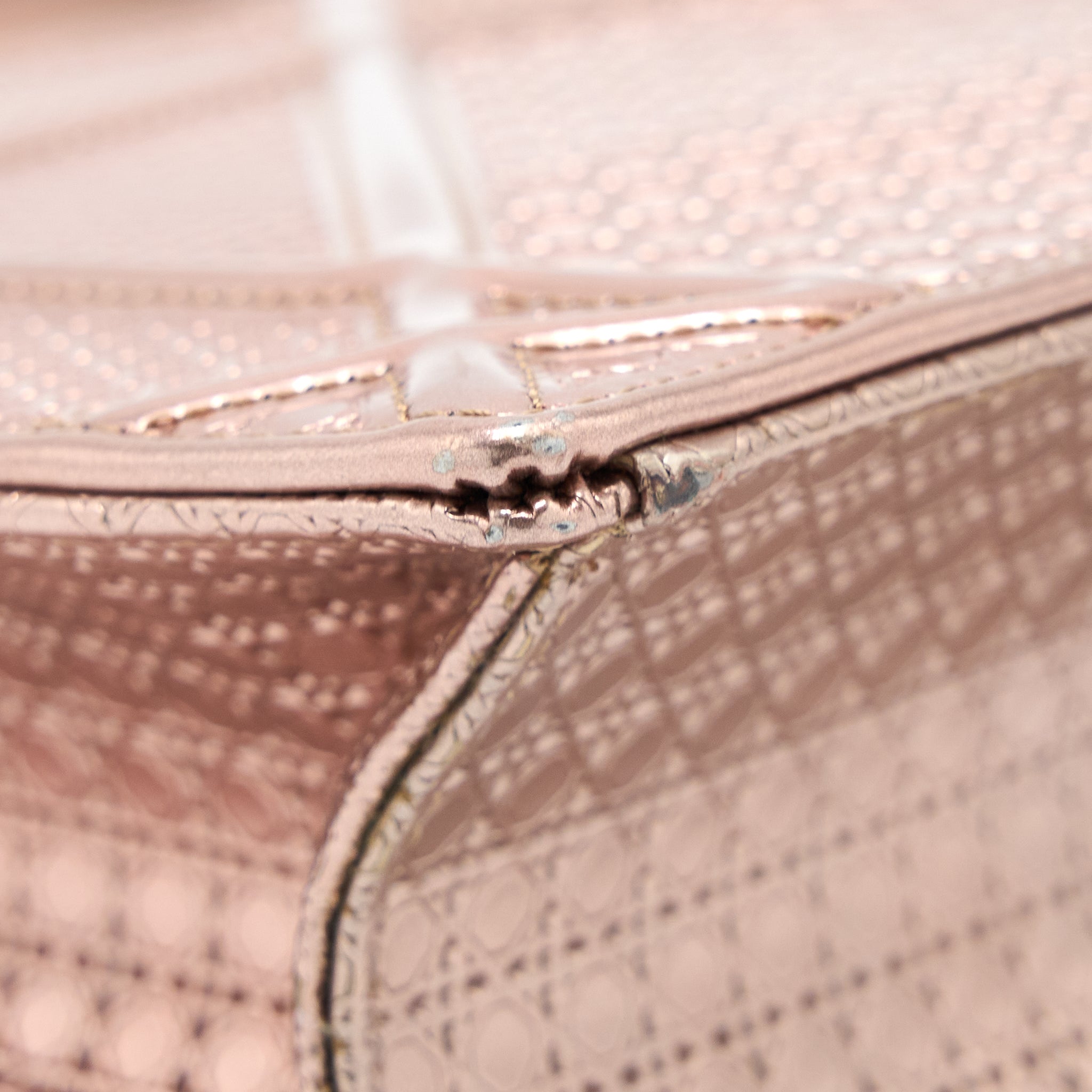 DIOR MEDIUM DIORAMA CANNAGE CALFSKIN METALLIC PINK SHW