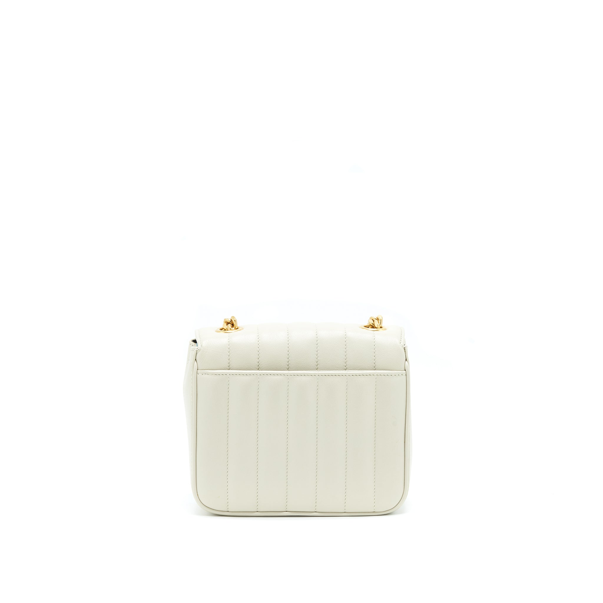 SAINT LAURENT VICKY CHAIN BAG LIGHT BEIGE GHW