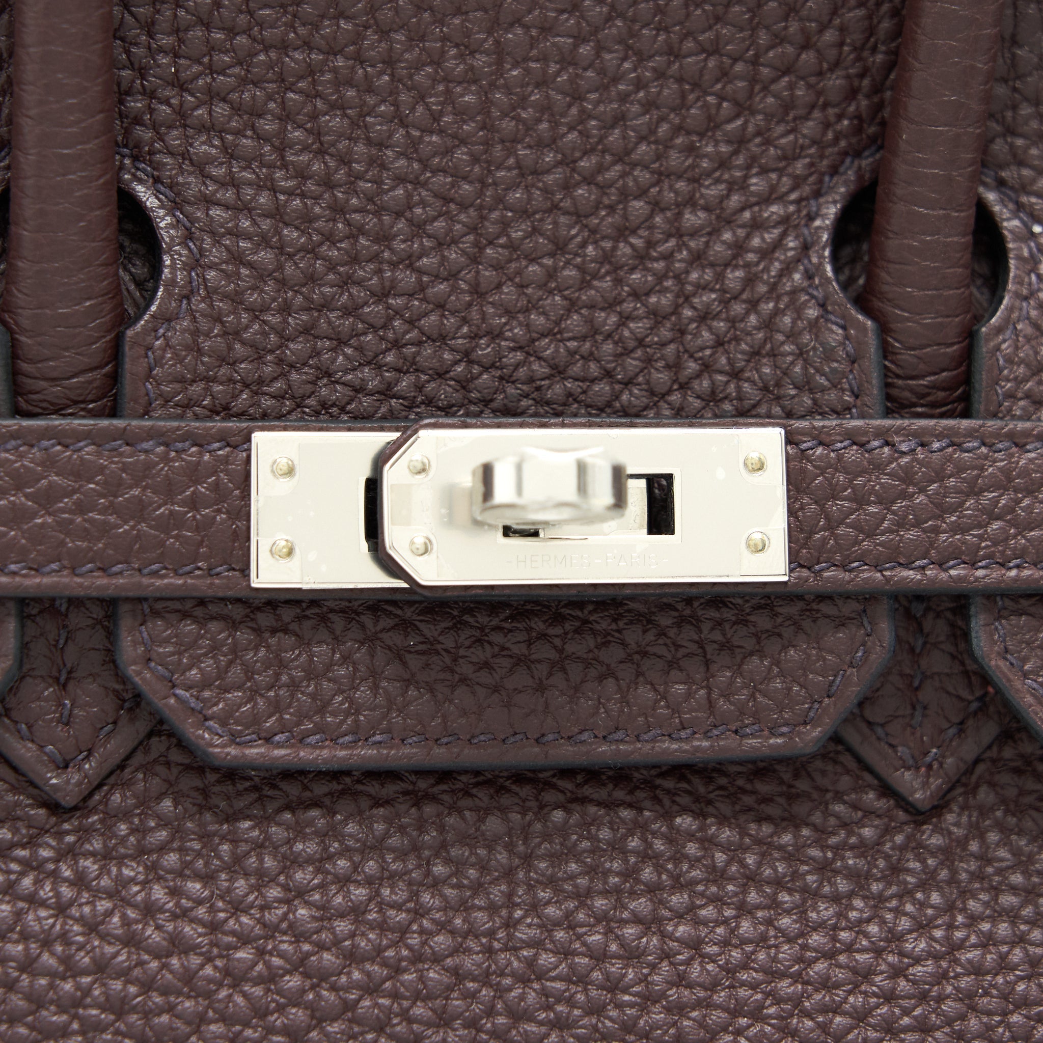 HERMES BIRKIN 25 0G ROUGE SELLIER TOGO LEATHER SHW