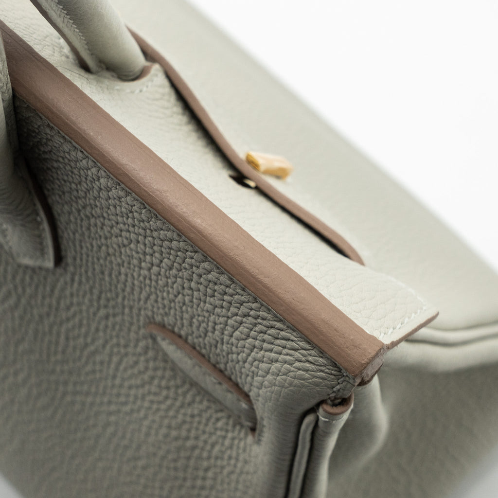 HERMES BIRKIN 25 TOGO GRIS PERLE GHW