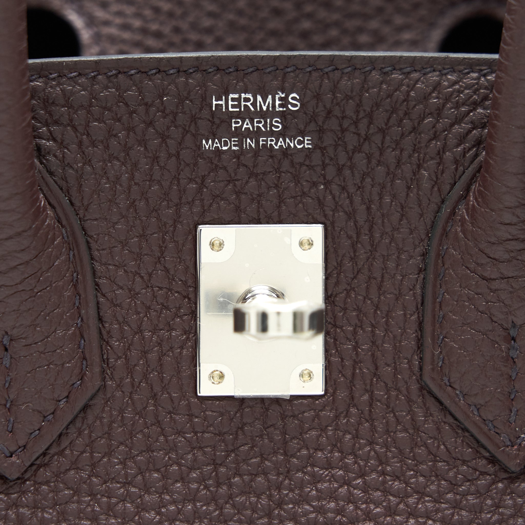 HERMES BIRKIN 25 0G ROUGE SELLIER TOGO LEATHER SHW