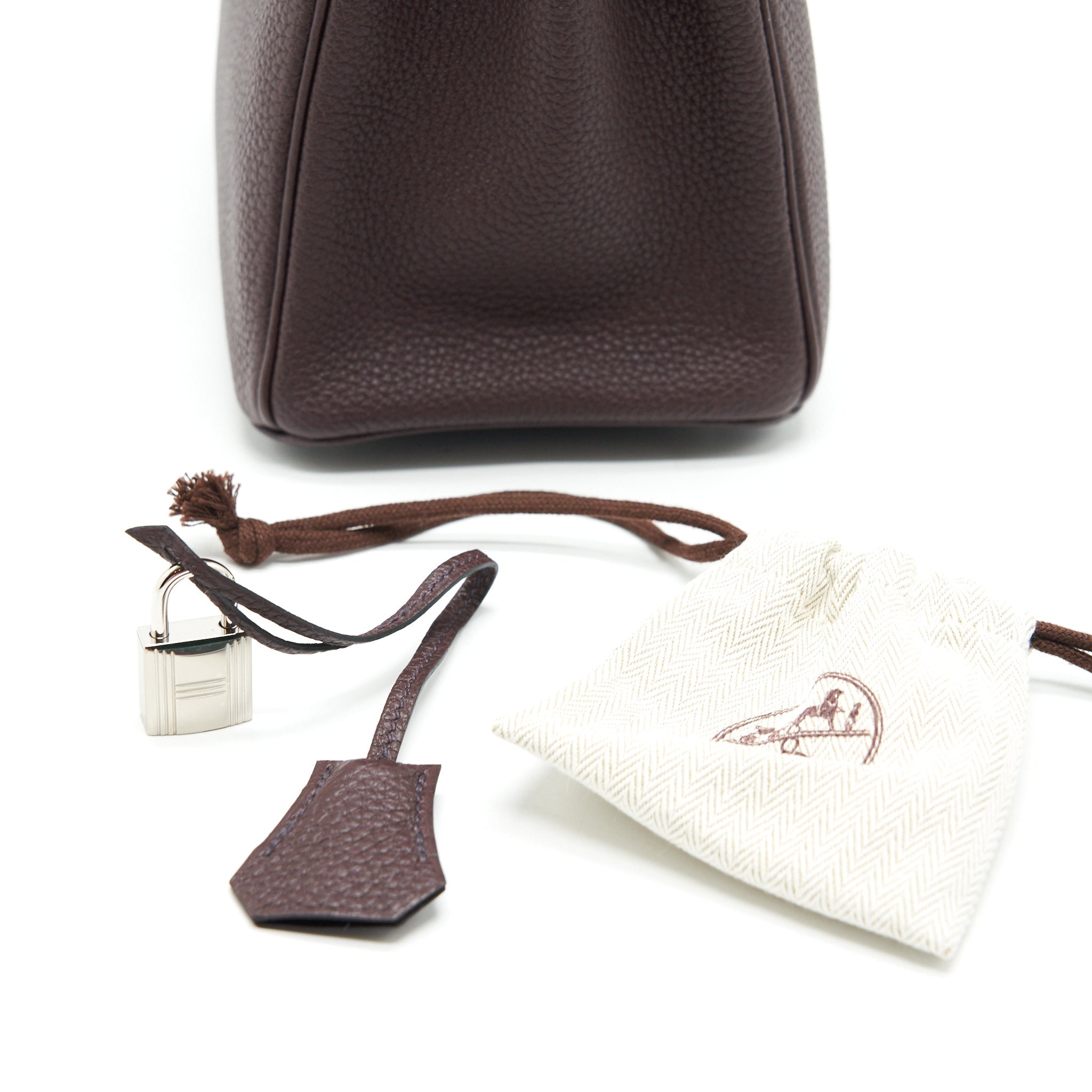 HERMES BIRKIN 25 0G ROUGE SELLIER TOGO LEATHER SHW